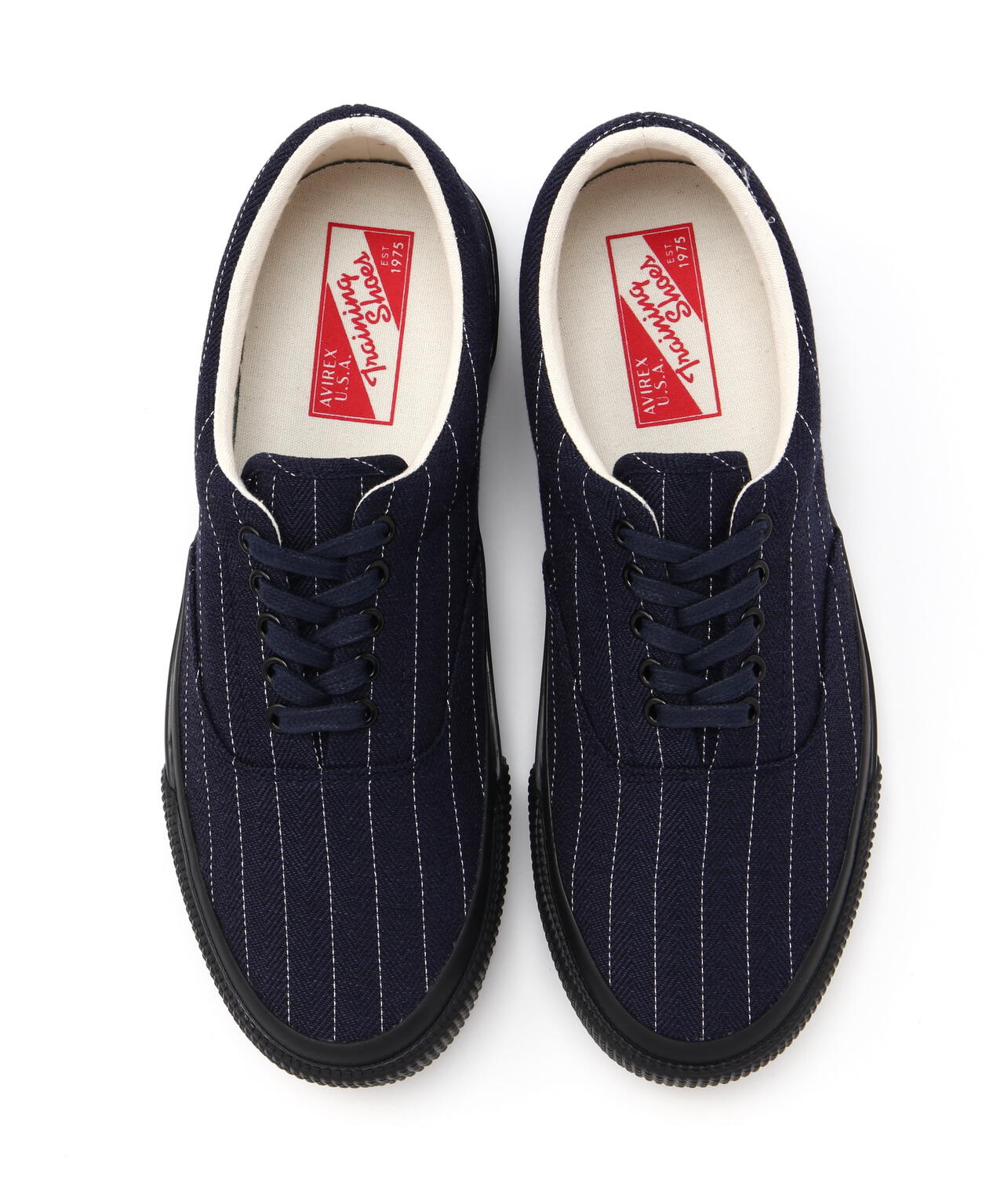 《直営店限定》NAVY TRAINING SHOES "STRIPE"