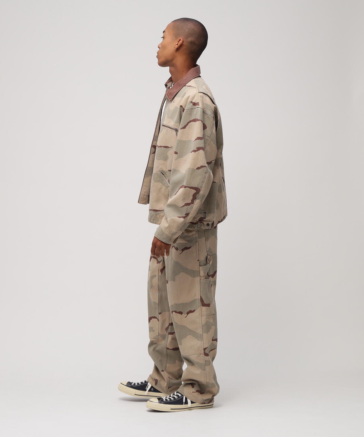 CAMO DOUBLE KNEE DUCK PAINTER PANTS