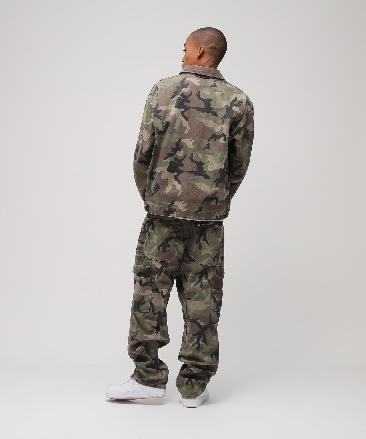 CAMO DOUBLE KNEE DUCK PAINTER PANTS
