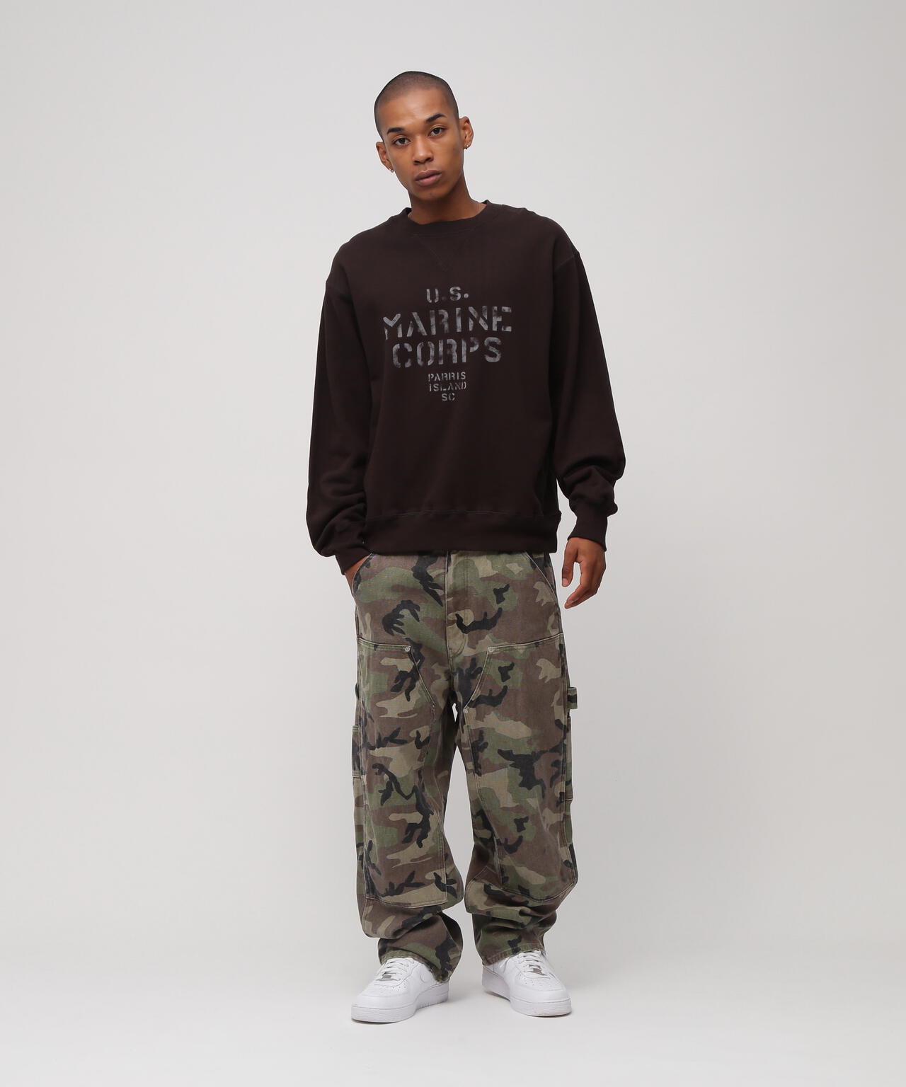 CAMO DOUBLE KNEE DUCK PAINTER PANTS