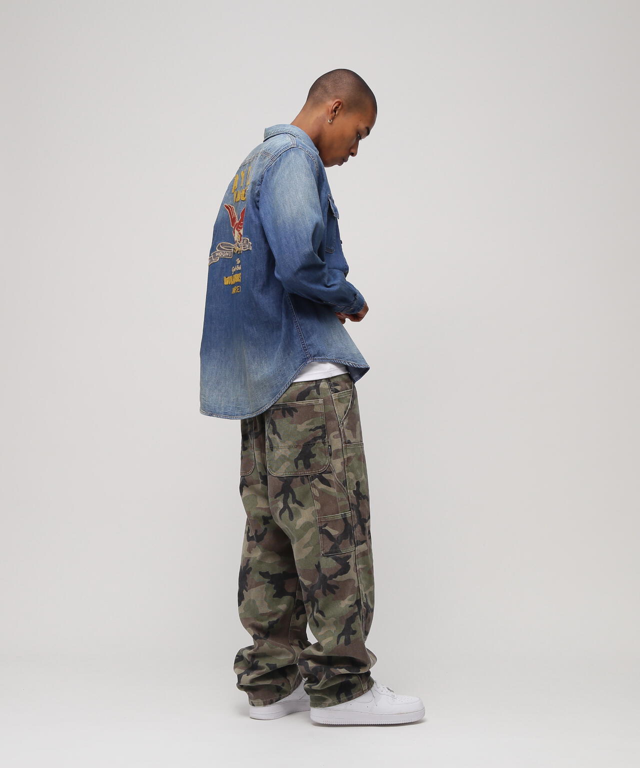 CAMO DOUBLE KNEE DUCK PAINTER PANTS