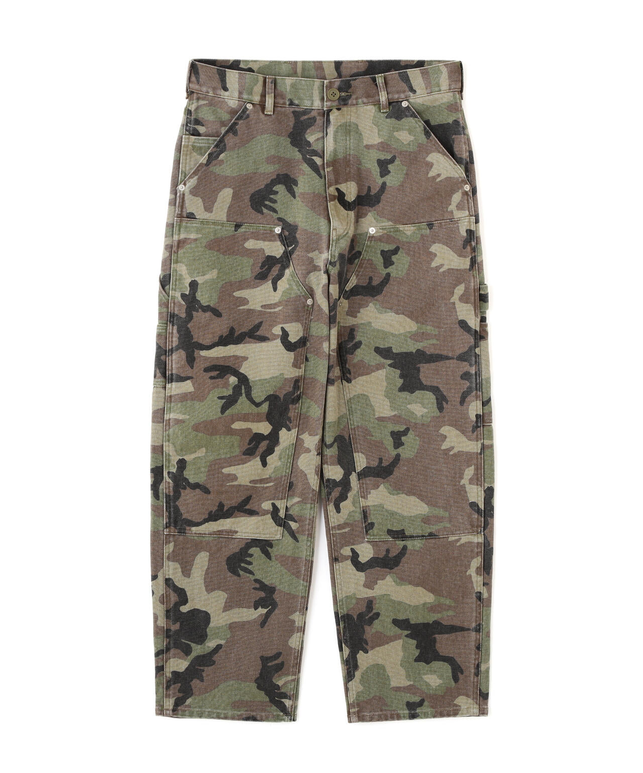 CAMO DOUBLE KNEE DUCK PAINTER PANTS