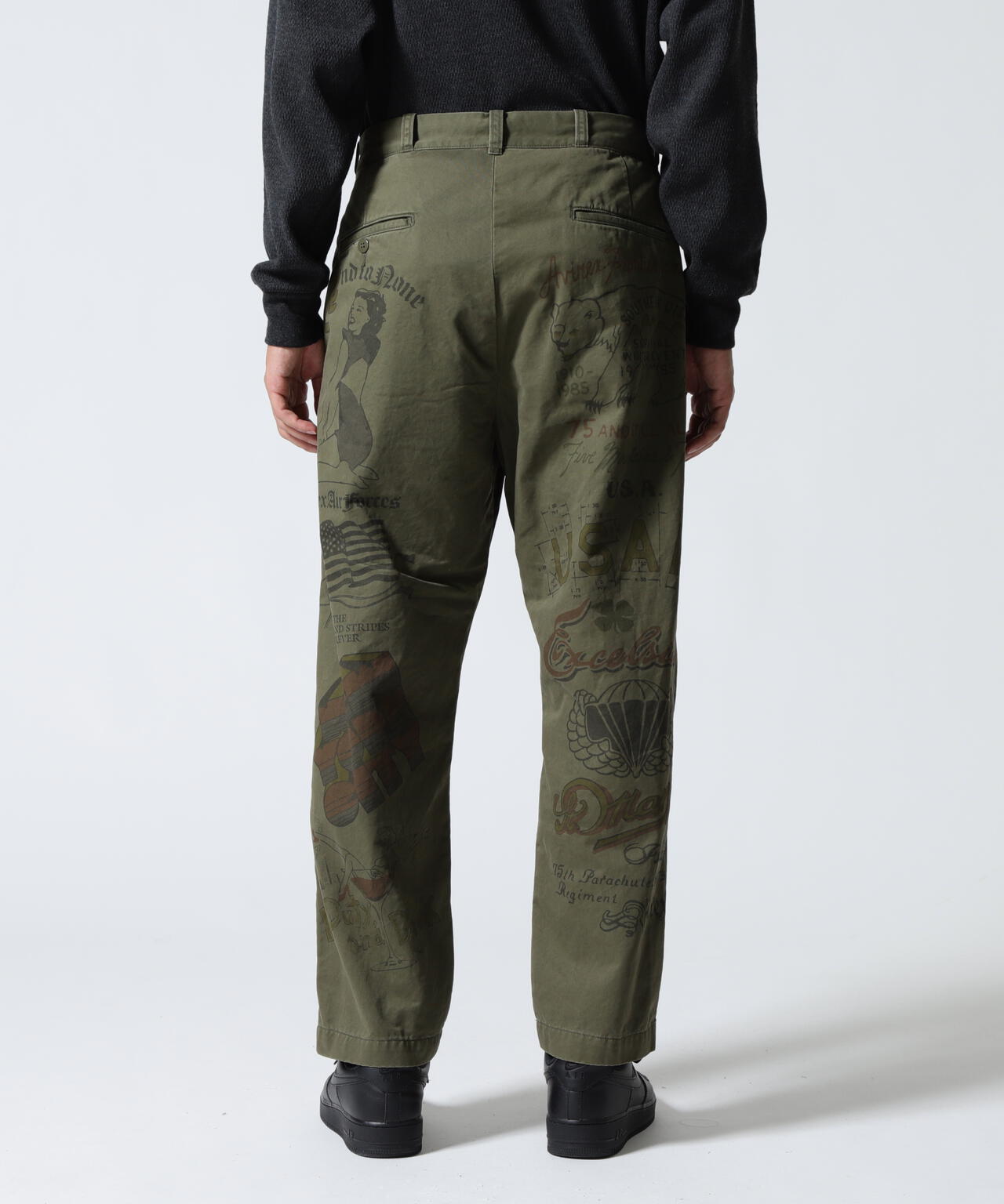 《RESTORE COLLECTION》60’s ARMY CHINO PANTS ”ARCHIVE GRAPHIC”
