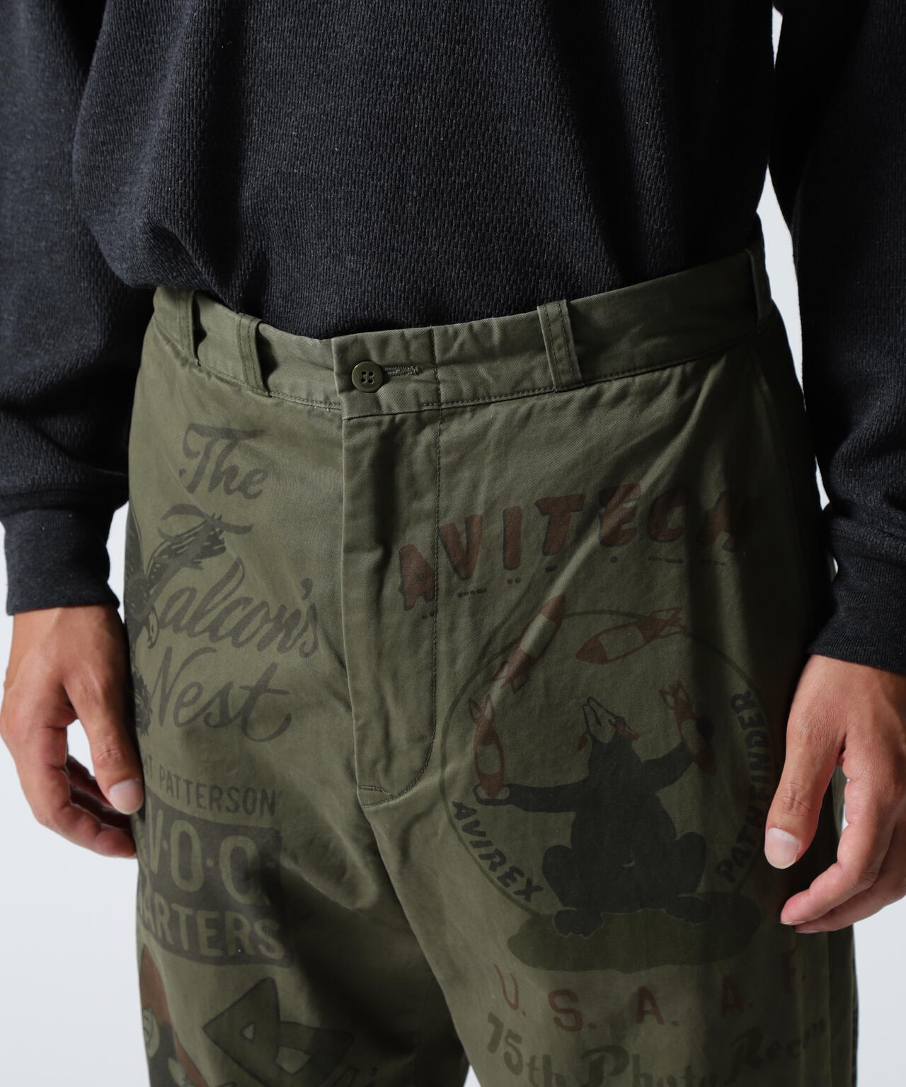 《RESTORE COLLECTION》60’s ARMY CHINO PANTS ”ARCHIVE GRAPHIC”