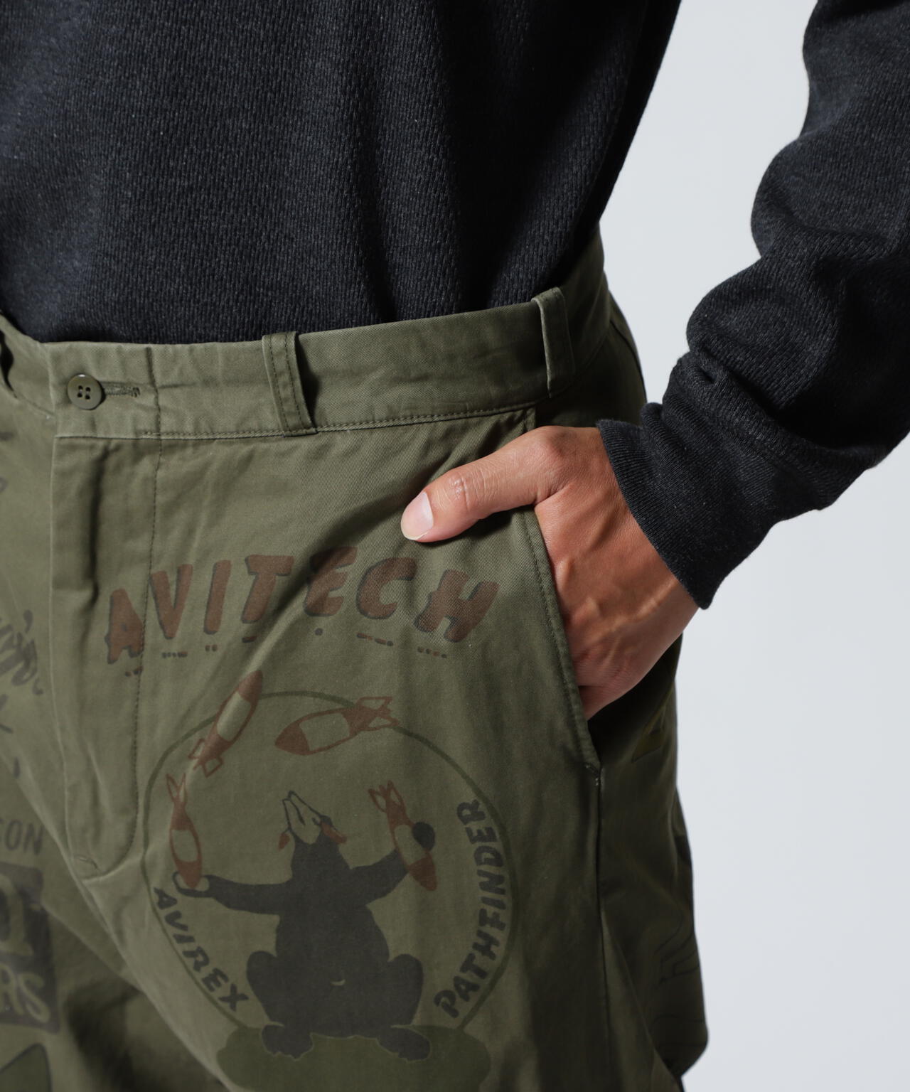 《RESTORE COLLECTION》60’s ARMY CHINO PANTS ”ARCHIVE GRAPHIC”
