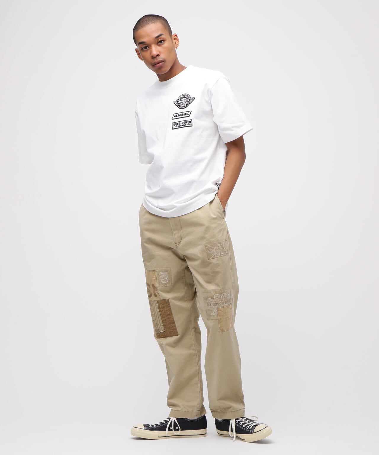 《RESTORE COLLECTION》ARMY CHINO PANTS ”REPAIR CUSTOM”