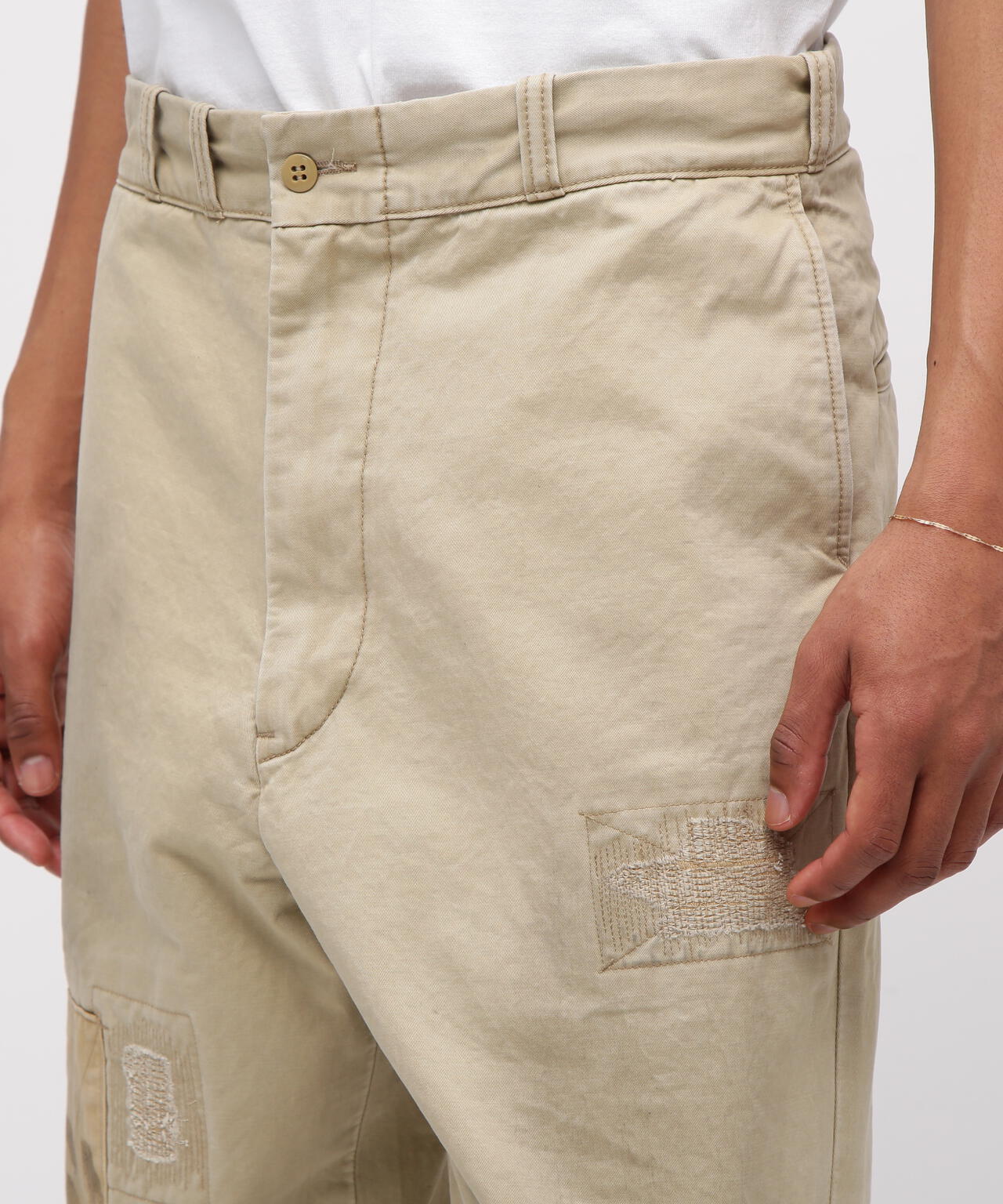 《RESTORE COLLECTION》ARMY CHINO PANTS ”REPAIR CUSTOM”
