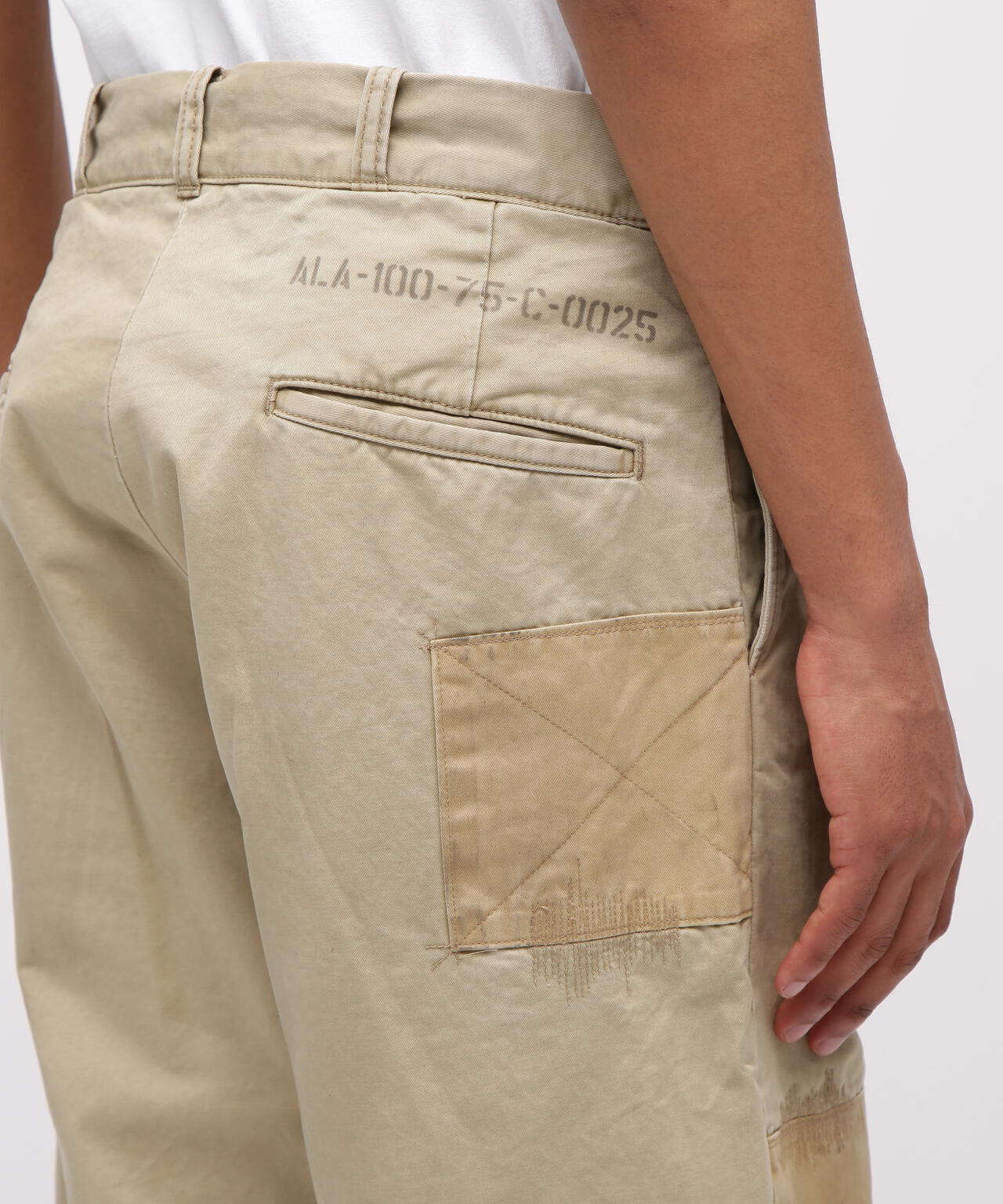 《RESTORE COLLECTION》ARMY CHINO PANTS ”REPAIR CUSTOM”