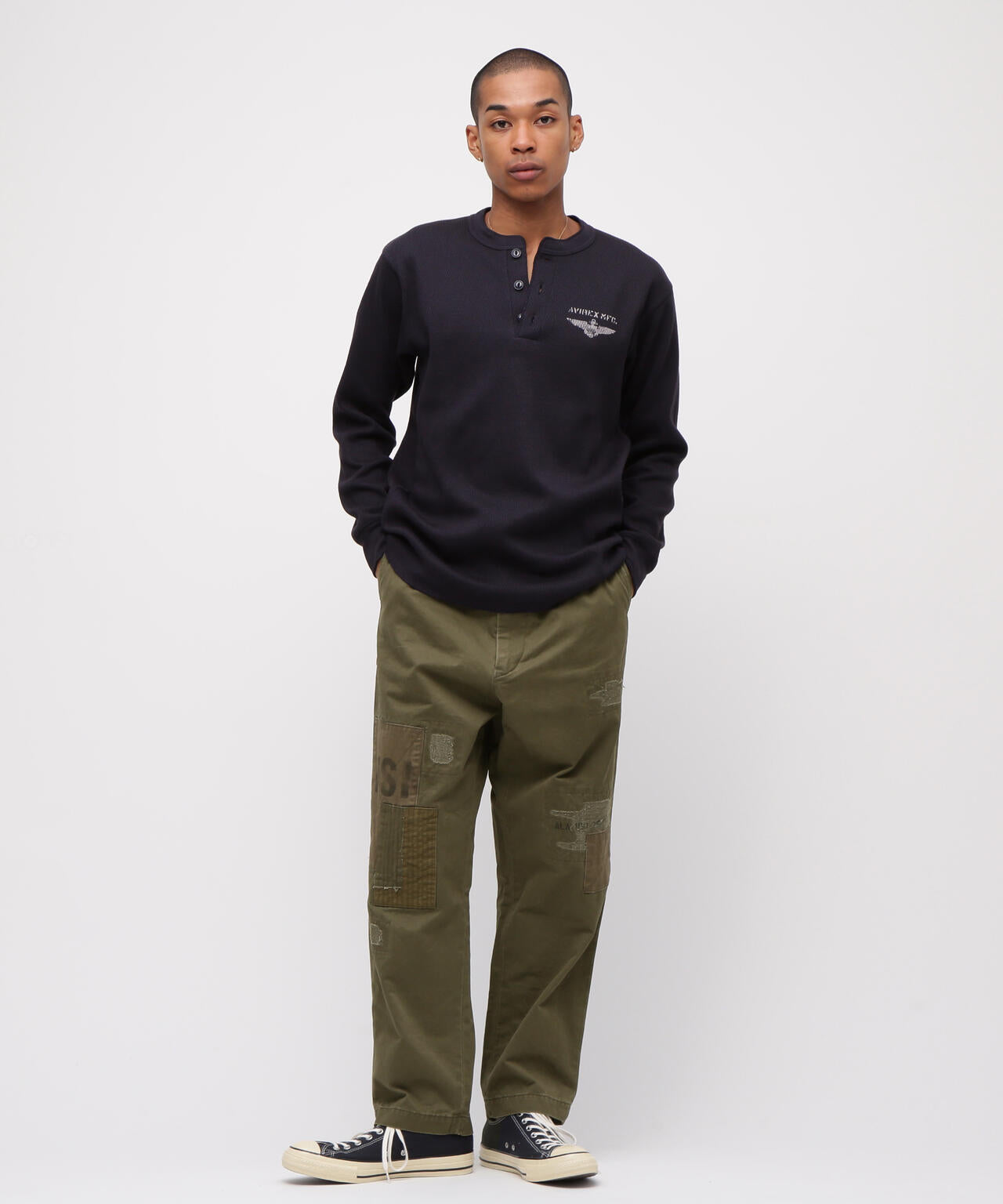 《RESTORE COLLECTION》ARMY CHINO PANTS ”REPAIR CUSTOM”