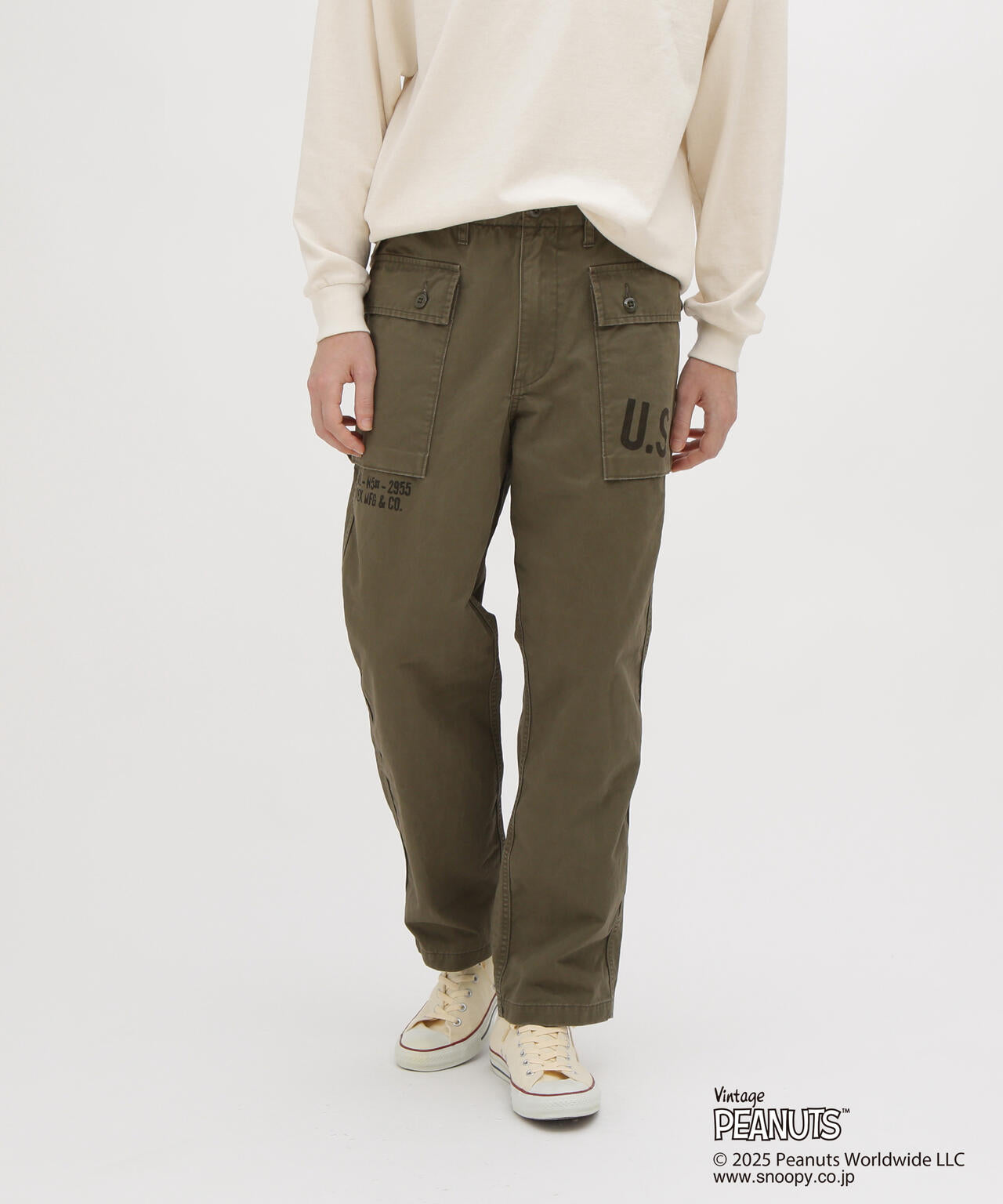《AVIREX × PEANUTS》AERO PANTS ”FLYING ACE”