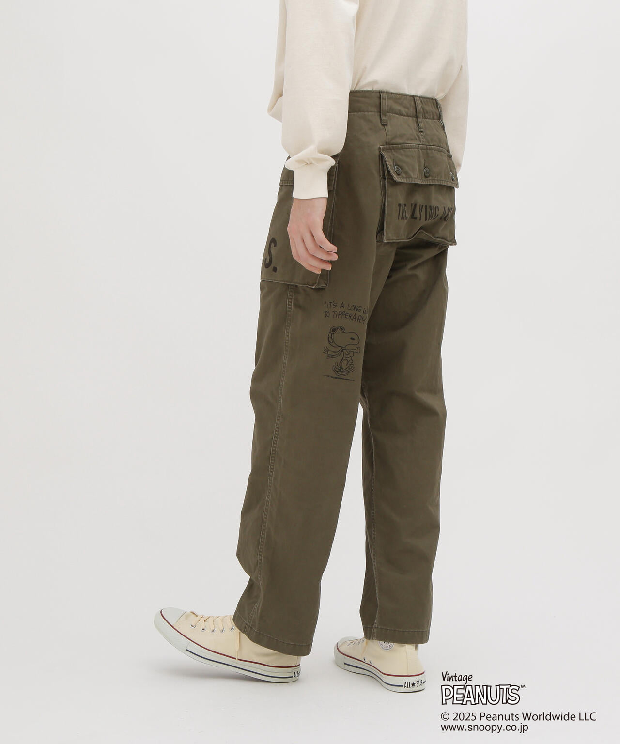 《AVIREX × PEANUTS》AERO PANTS ”FLYING ACE”