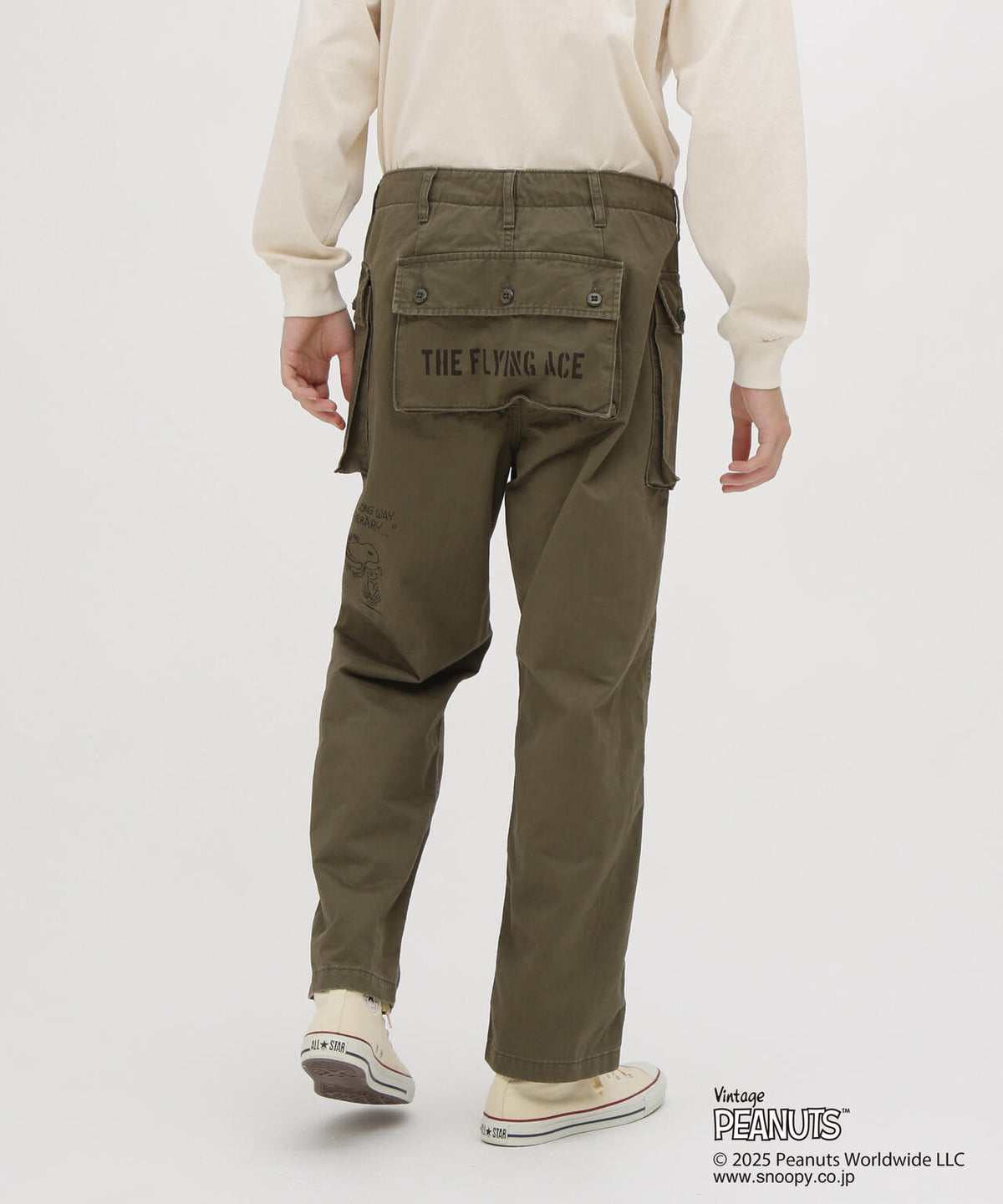 《AVIREX × PEANUTS》AERO PANTS ”FLYING ACE”