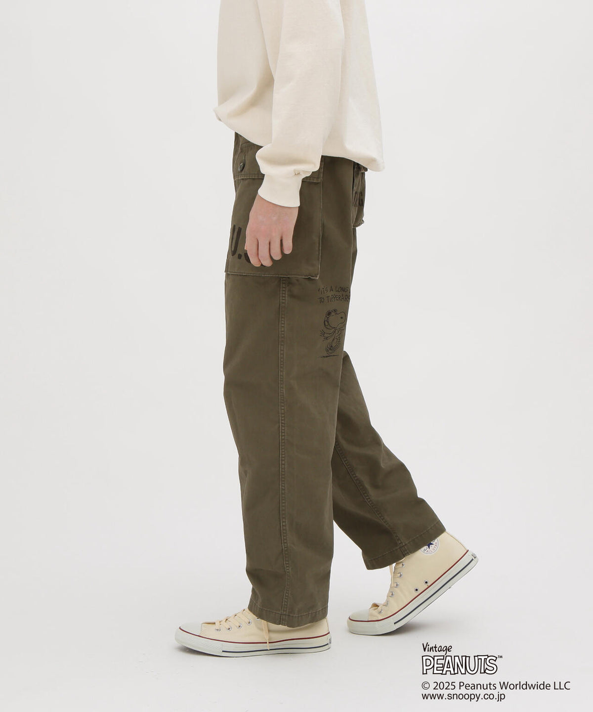 《AVIREX × PEANUTS》AERO PANTS ”FLYING ACE”