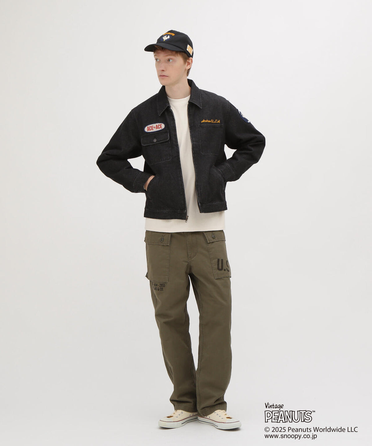 《AVIREX × PEANUTS》AERO PANTS ”FLYING ACE”