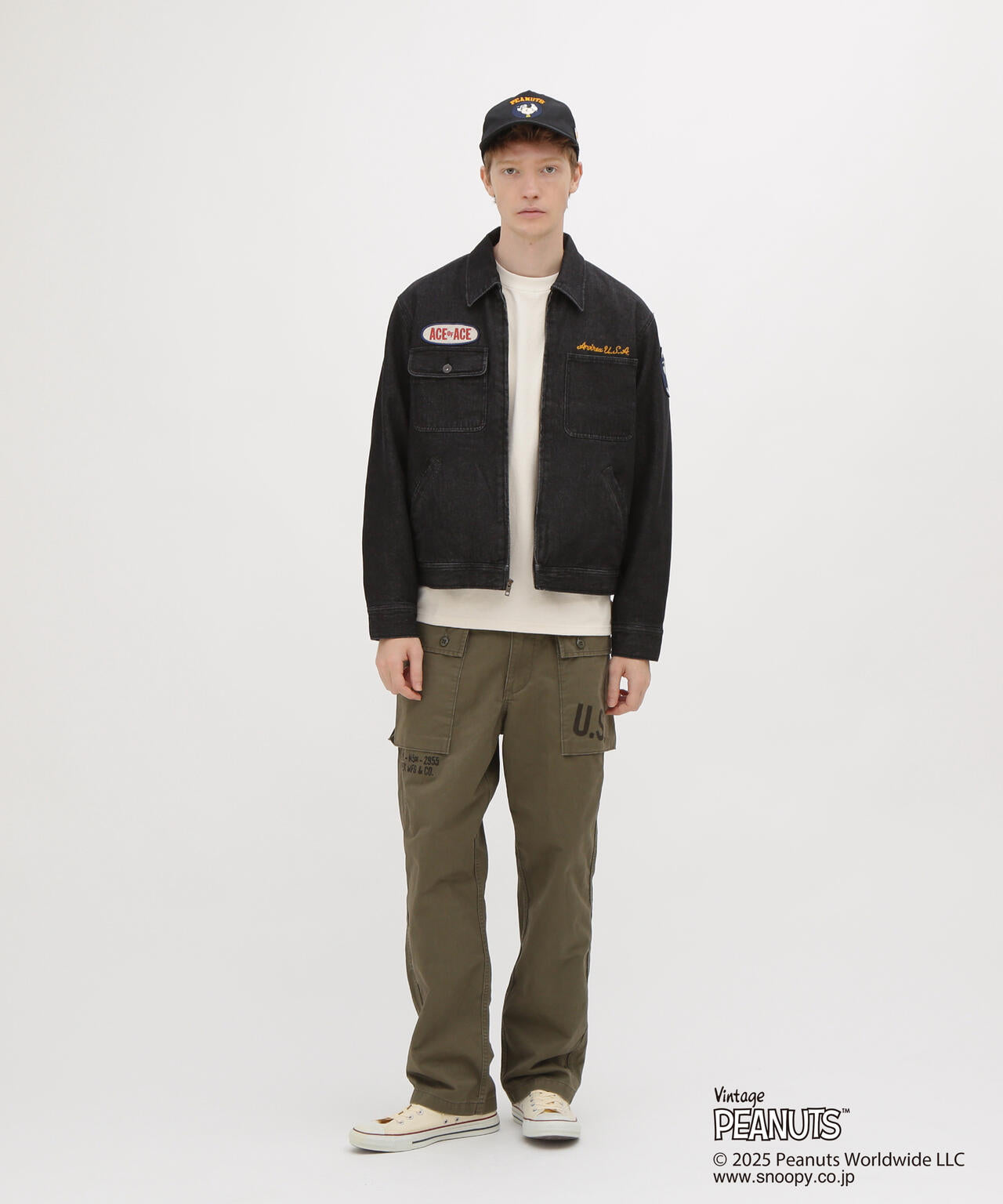《AVIREX × PEANUTS》AERO PANTS ”FLYING ACE”