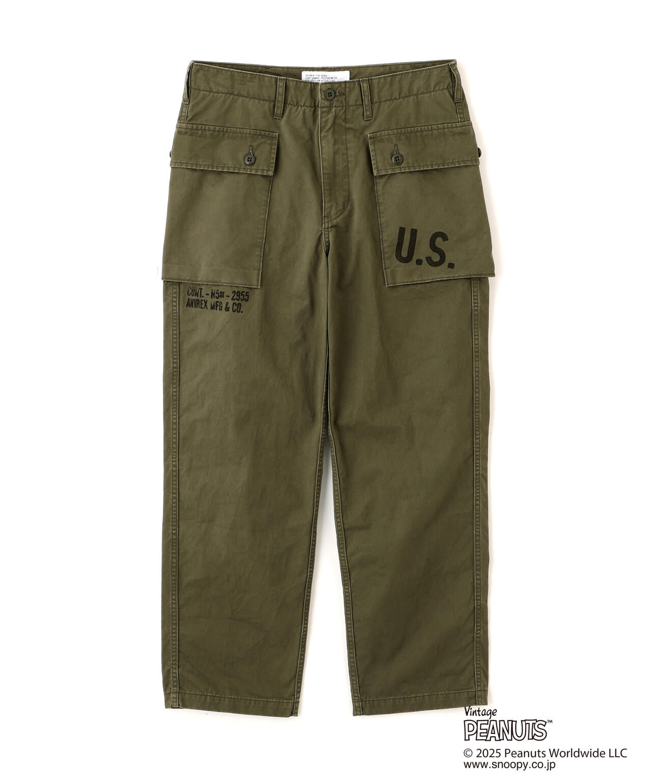 《AVIREX × PEANUTS》AERO PANTS ”FLYING ACE”