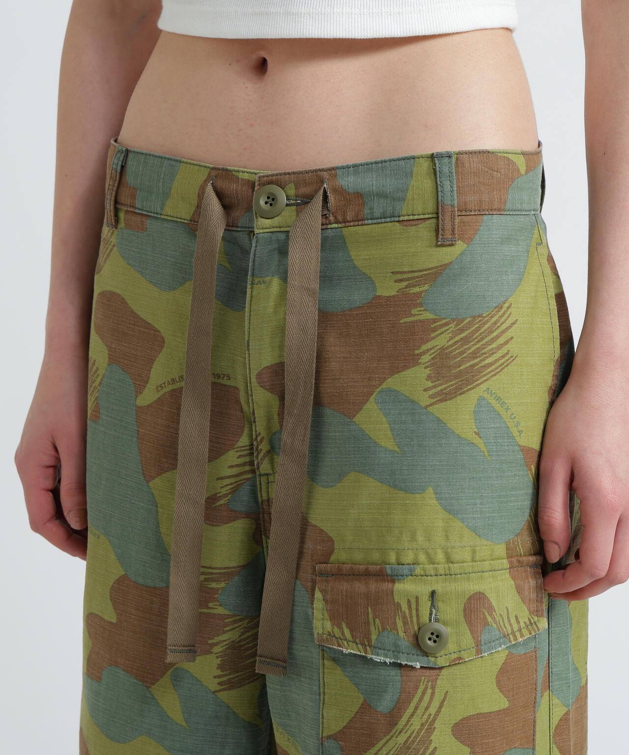 《WOMAN》CAMOUFLAGE CARGO LONG PANTS/カモフラージュカーゴロングパンツ