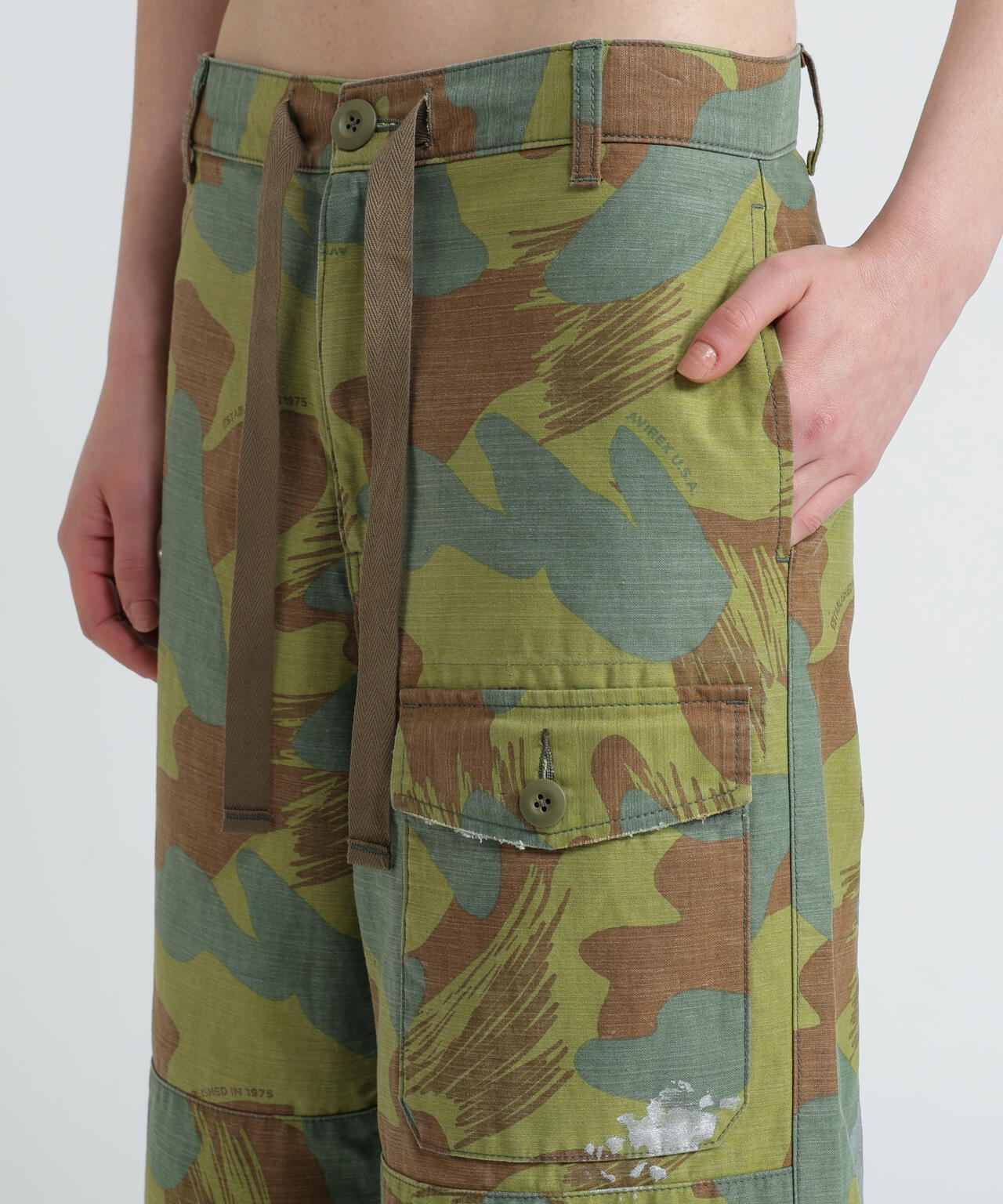 《WOMAN》CAMOUFLAGE CARGO LONG PANTS/カモフラージュカーゴロングパンツ