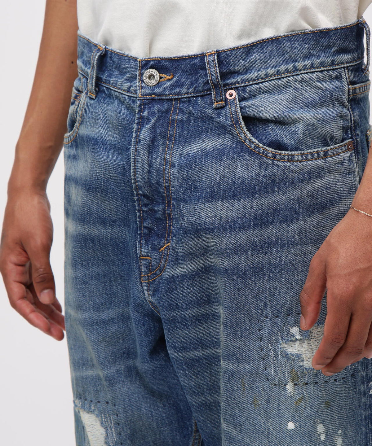 《RESTORE COLLECTION》DENIM PANTS ”REPAIR CUSTOM”