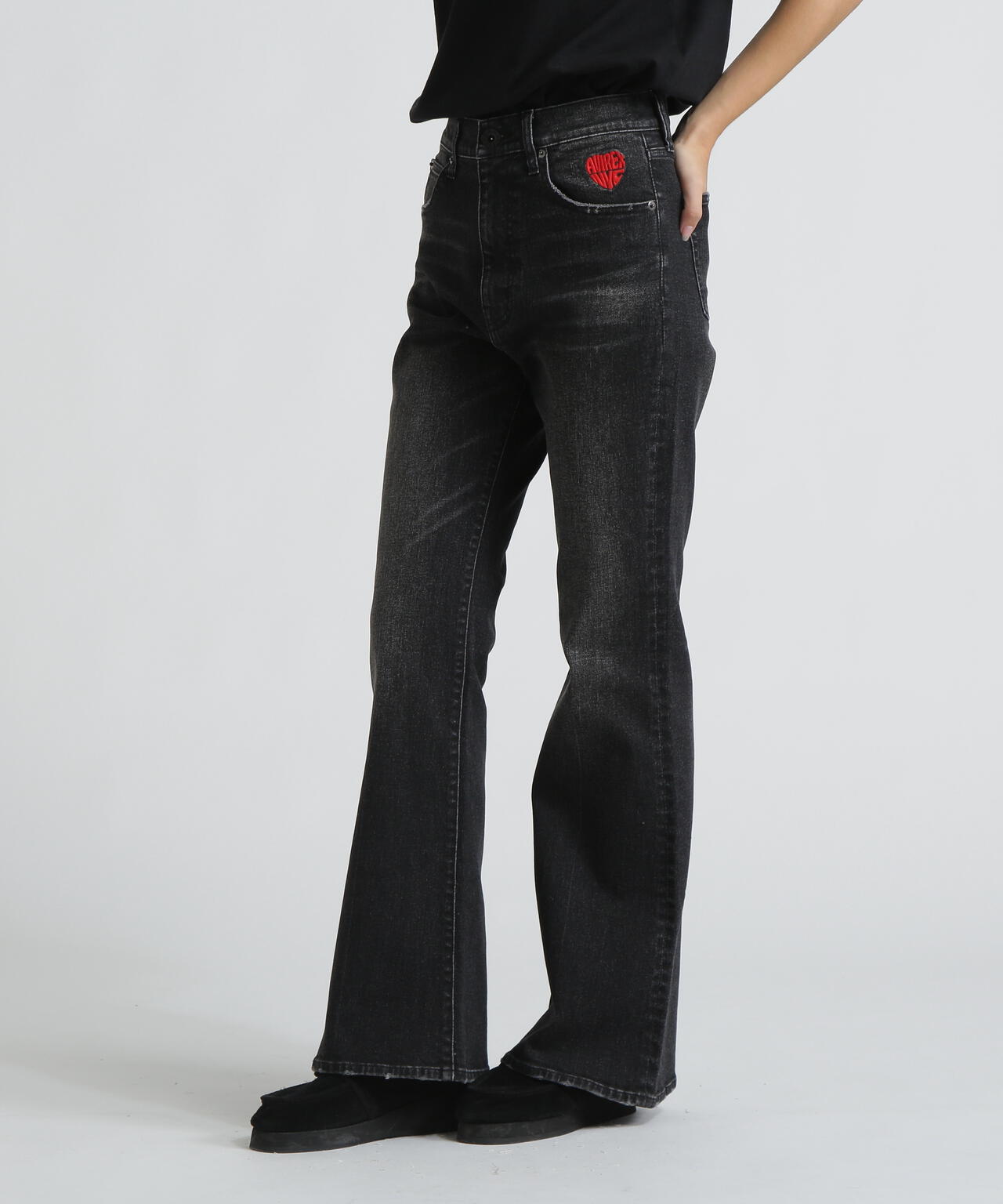 《直営店限定》DENIM FLARE PANTS/デニムフレアーパンツ
