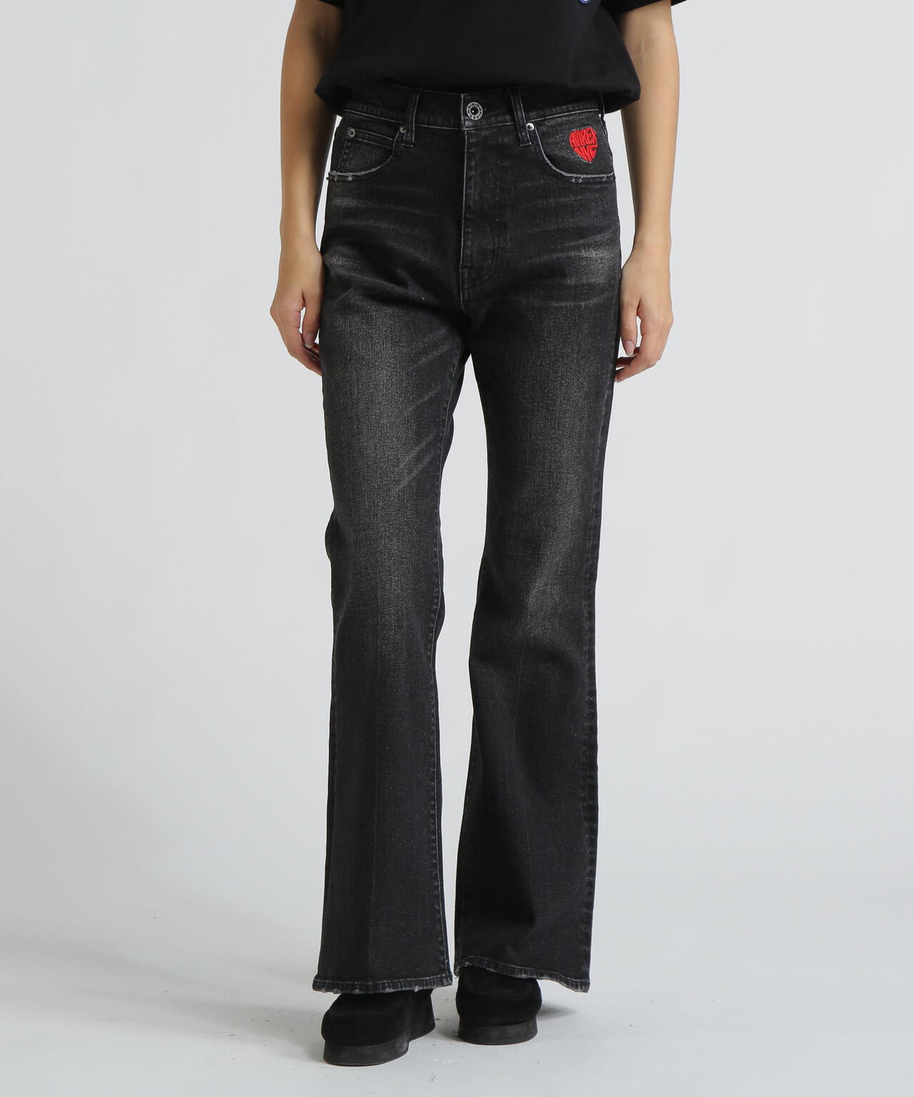 《直営店限定》DENIM FLARE PANTS/デニムフレアーパンツ