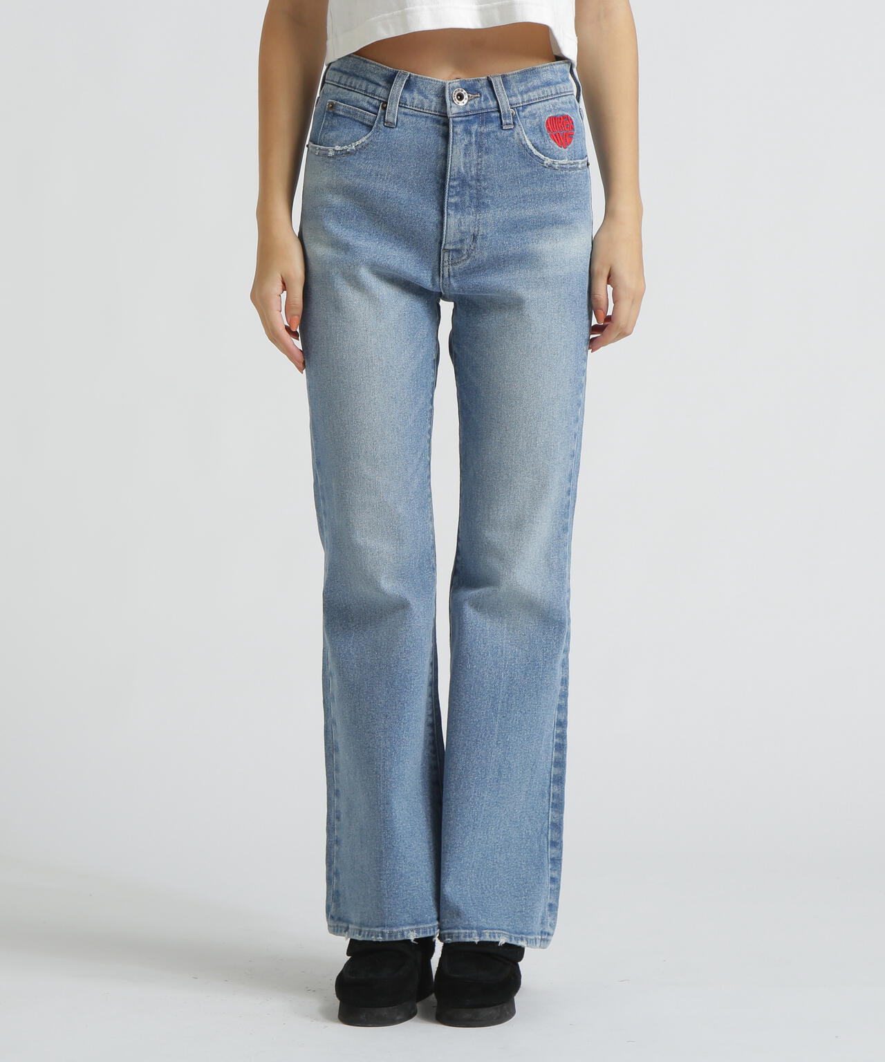 《直営店限定》DENIM FLARE PANTS/デニムフレアーパンツ