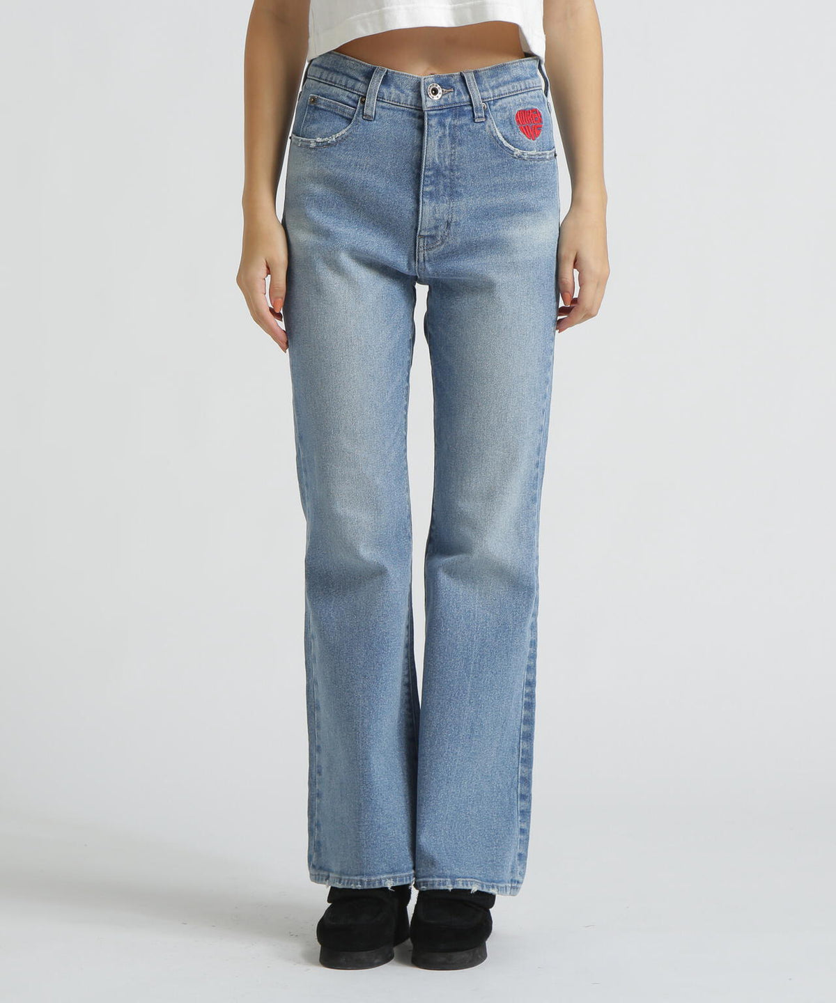 《直営店限定》DENIM FLARE PANTS/デニムフレアーパンツ