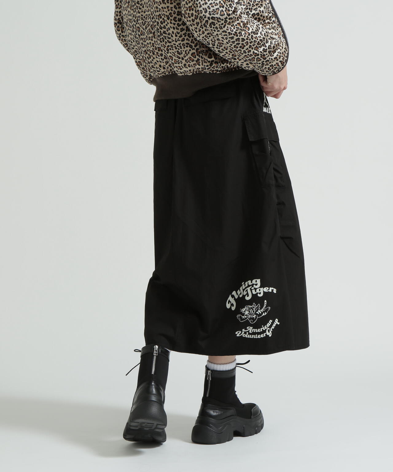 FLYING TIGERS PRINT SKIRT/フライングタイガープリントスカート
