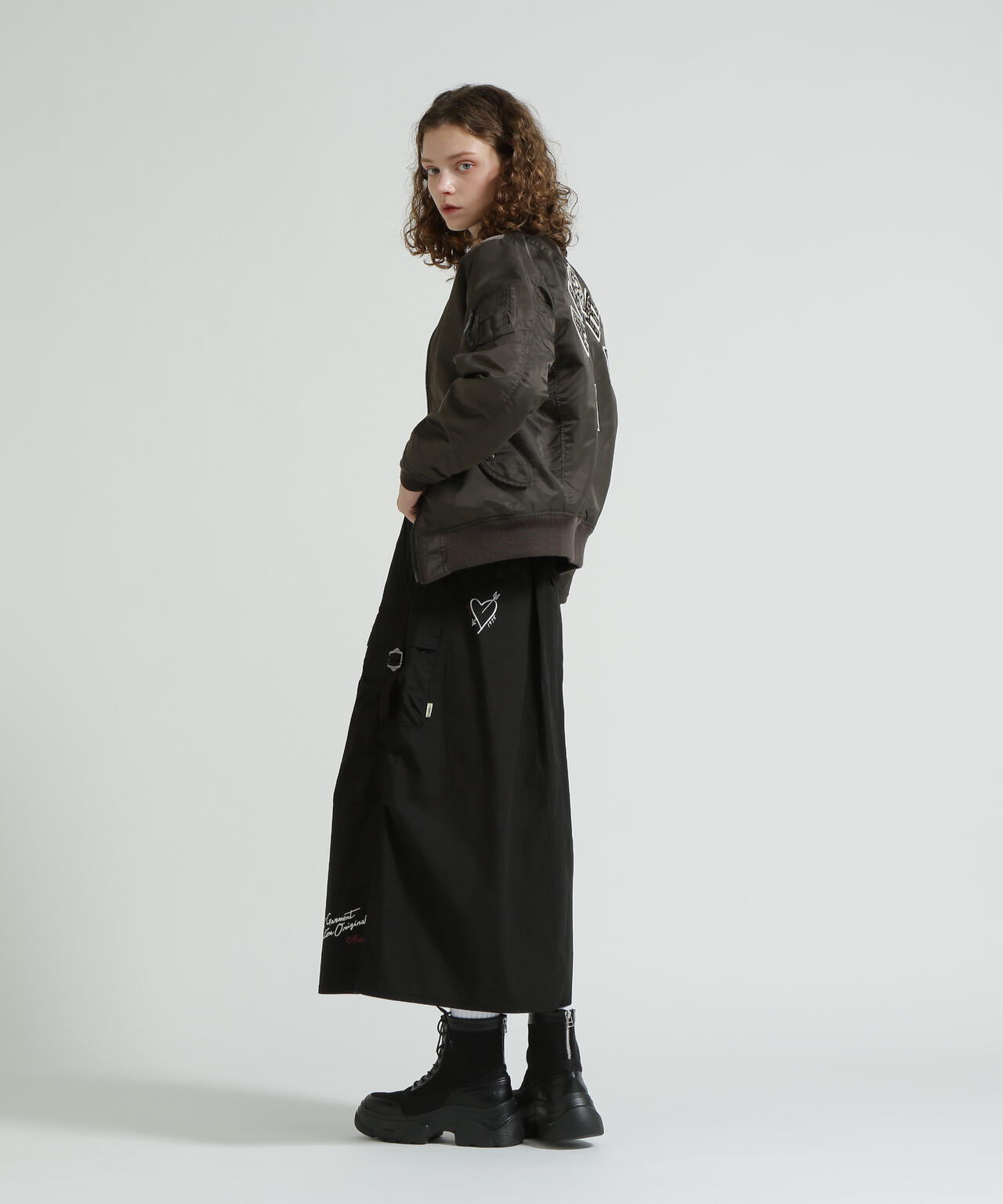 FLYING TIGERS PRINT SKIRT/フライングタイガープリントスカート