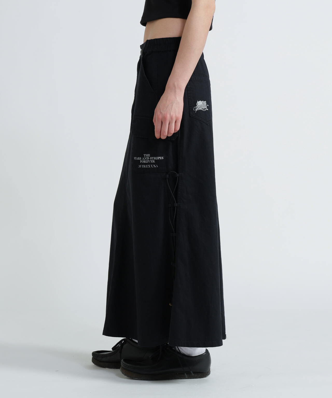 MILITARY SIDE LACE UP SKIRT/ミリタリーサイドレースアップスカート