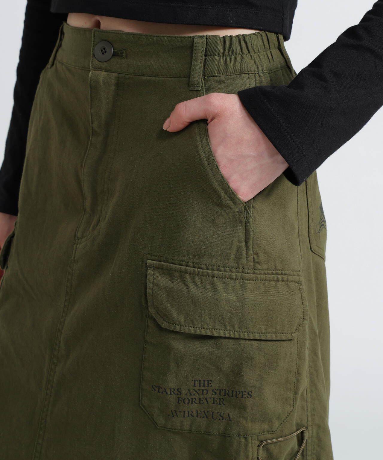 MILITARY SIDE LACE UP SKIRT/ミリタリーサイドレースアップスカート