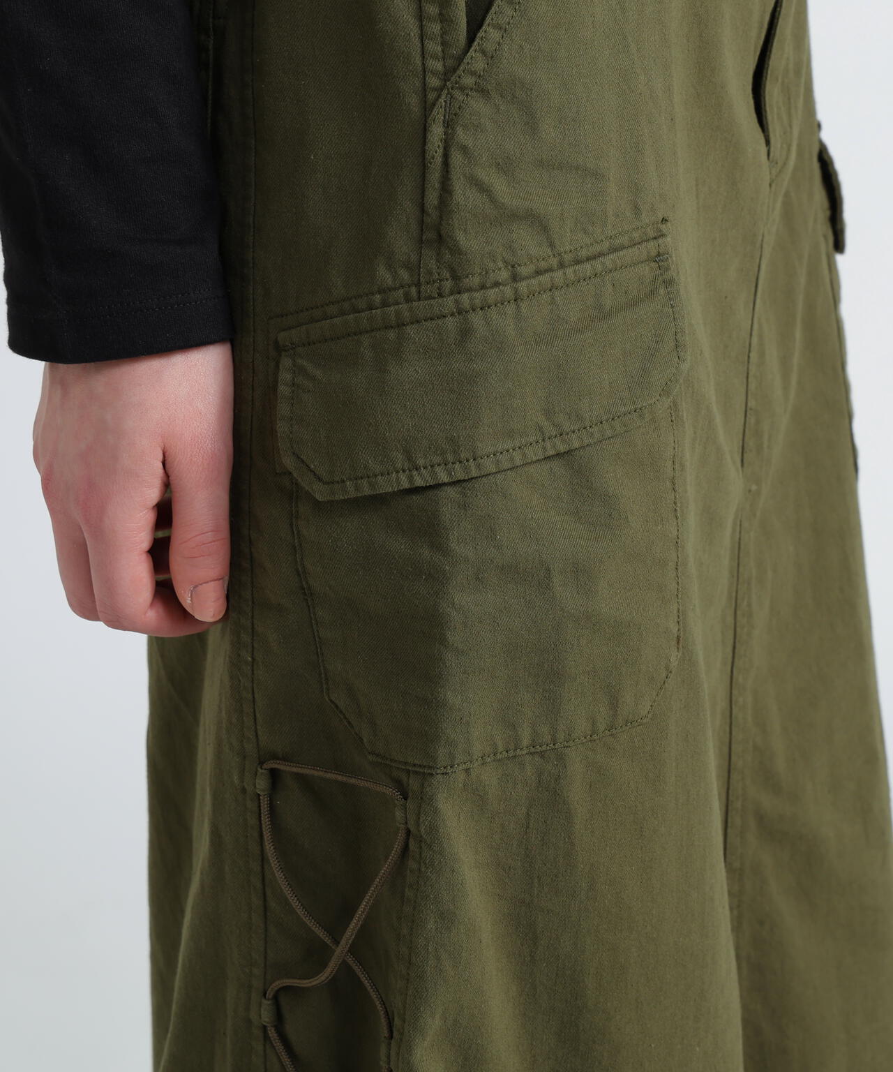 MILITARY SIDE LACE UP SKIRT/ミリタリーサイドレースアップスカート