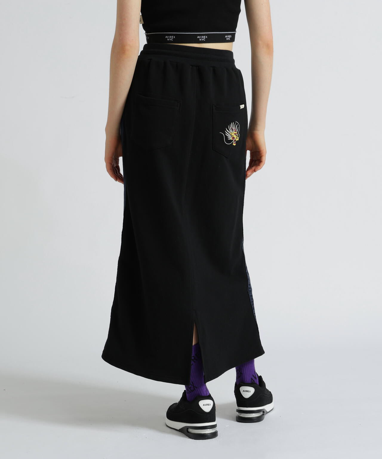 《SOUVENIR COLLECTION》WOMAN/SATIN SKA COMBI SKIRT