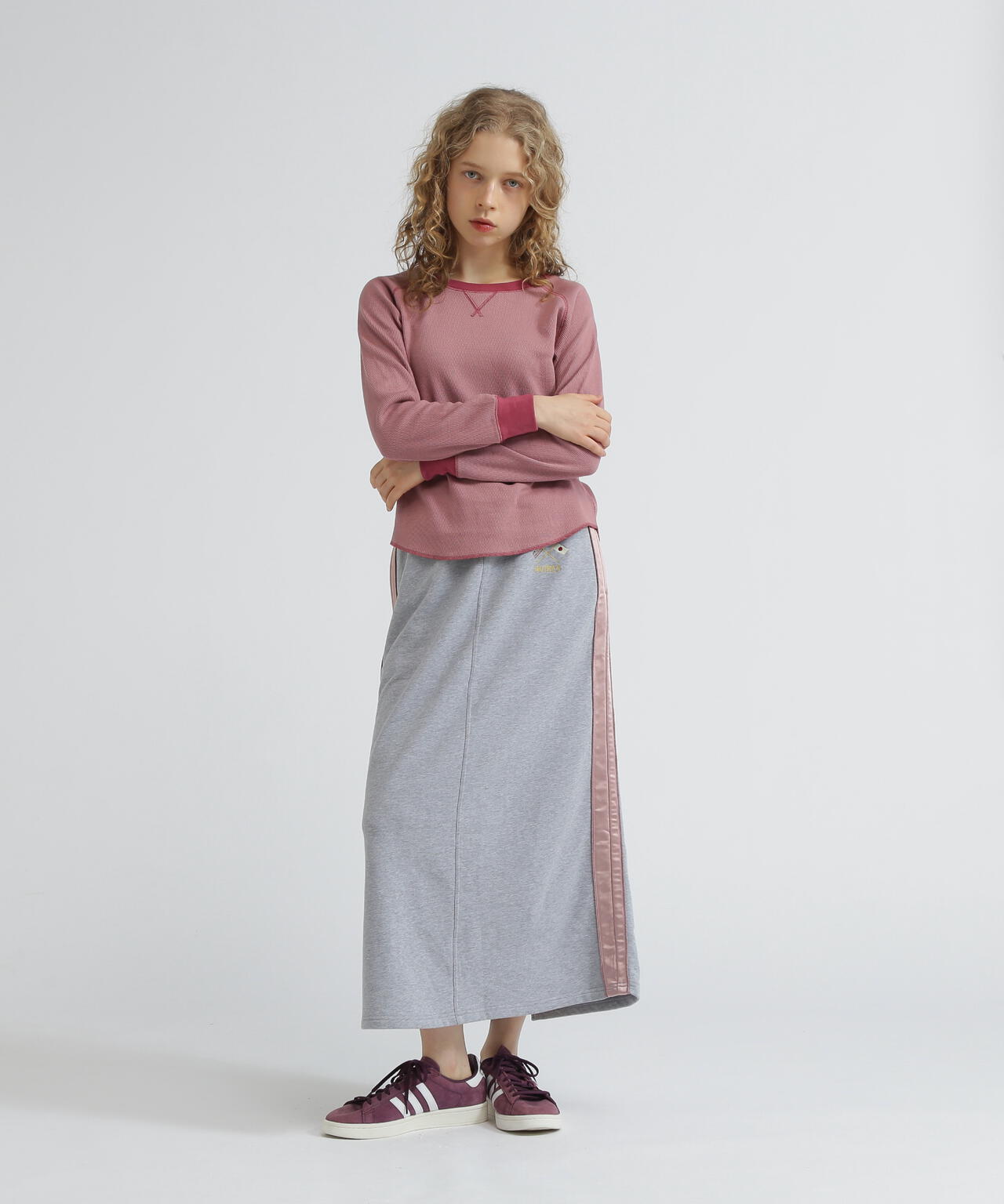 《SOUVENIR COLLECTION》WOMAN/SATIN SKA COMBI SKIRT