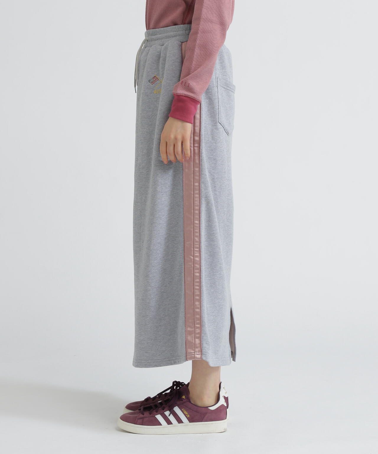 《SOUVENIR COLLECTION》WOMAN/SATIN SKA COMBI SKIRT