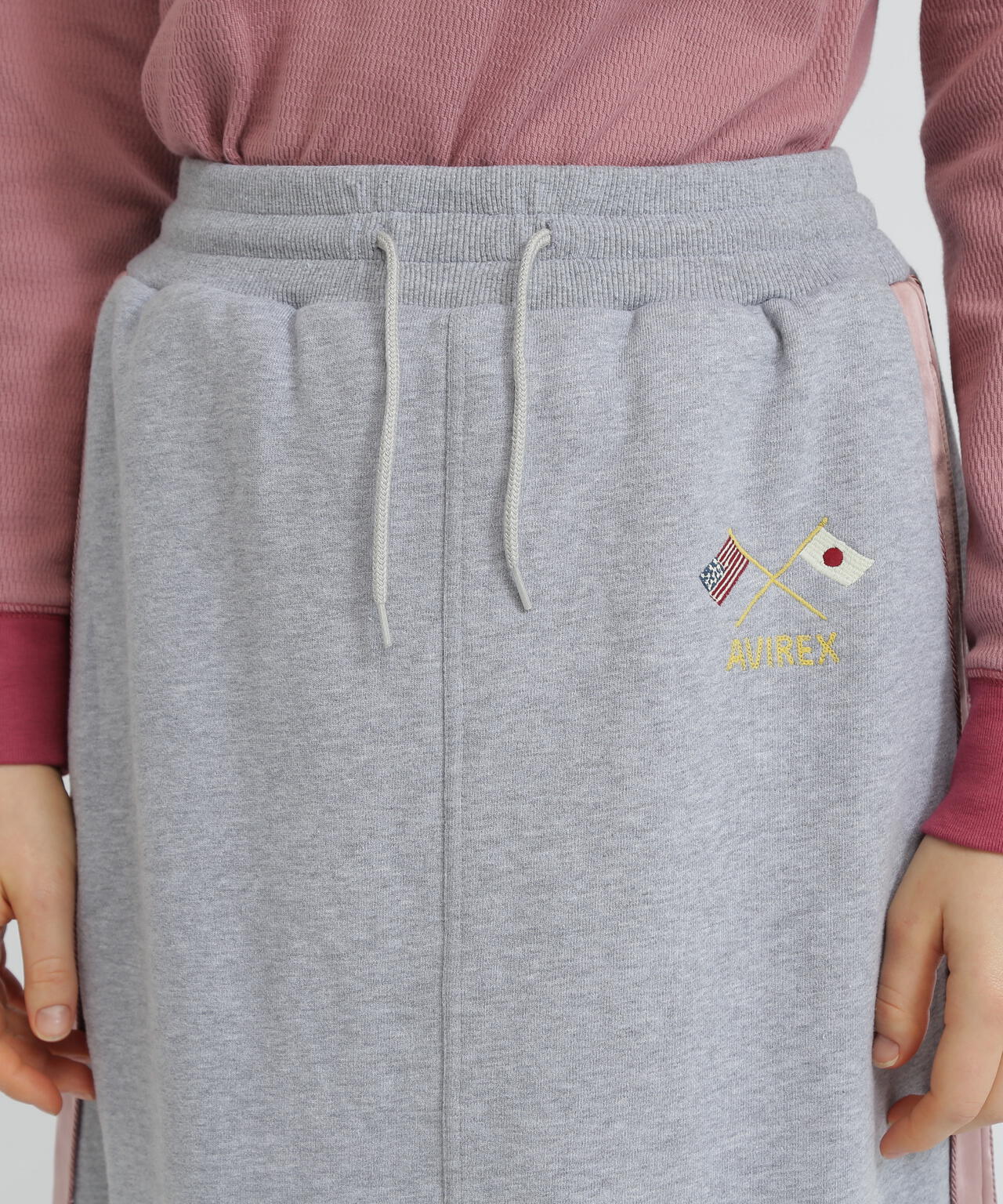 《SOUVENIR COLLECTION》WOMAN/SATIN SKA COMBI SKIRT