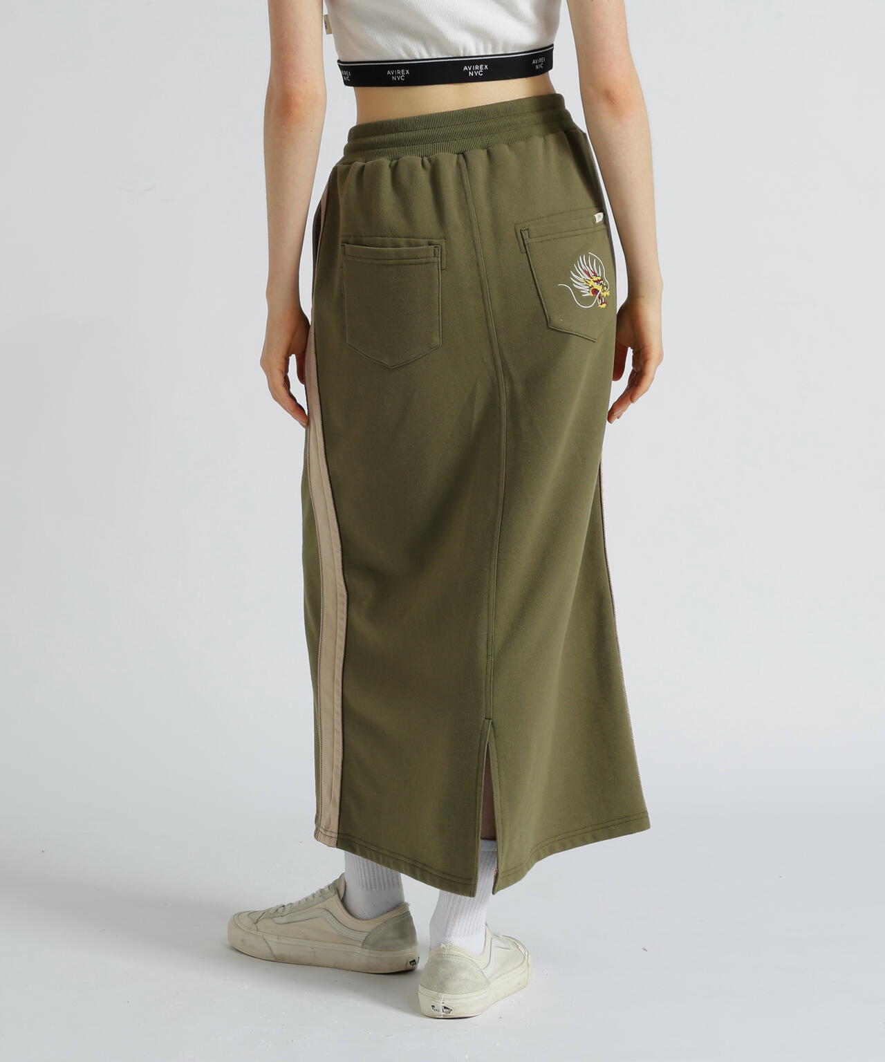《SOUVENIR COLLECTION》WOMAN/SATIN SKA COMBI SKIRT