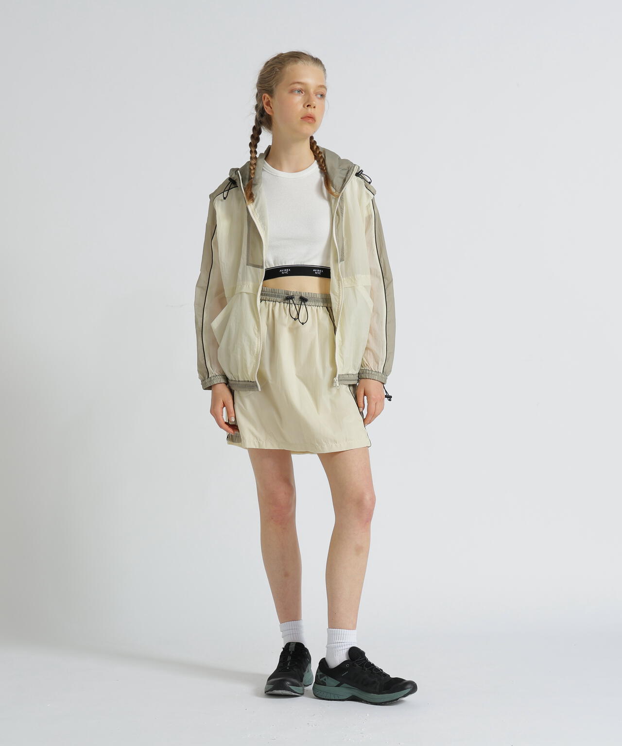 SHEER COLOR SCHEME SKIRT/シアーカラー スキームスカート