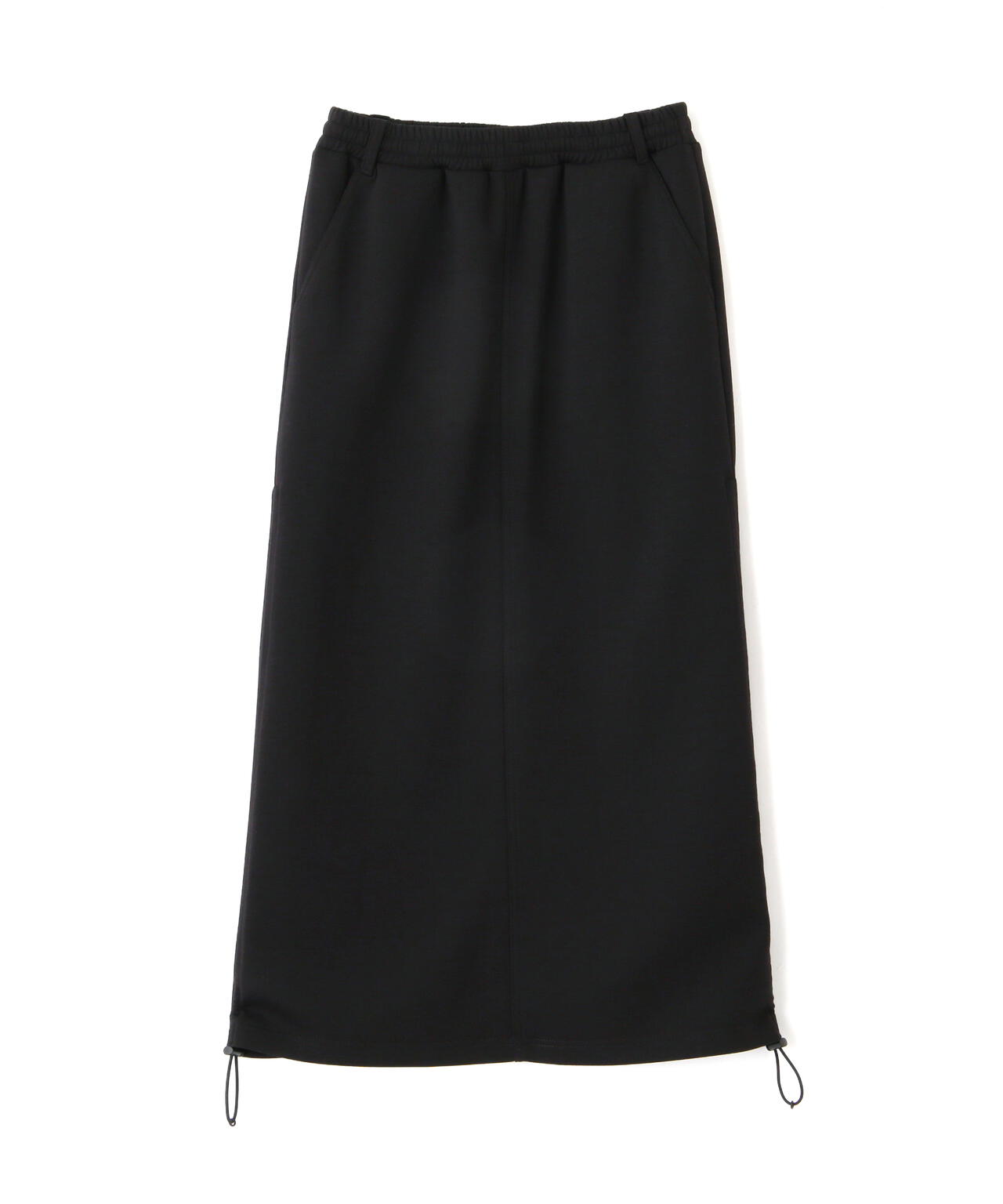 NYLON×DOUBLE KNIT LAYERED SKIRT/ナイロン×ダブルニットレイヤードスカート