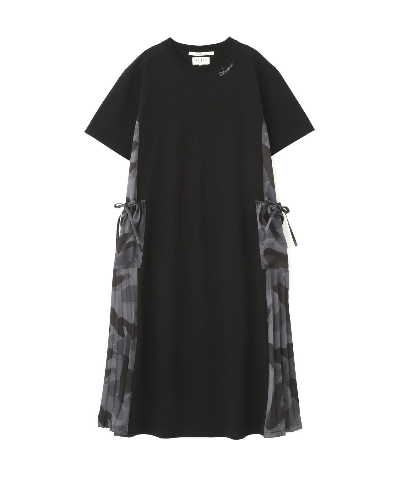 PLEATED CAMO MIX GATHER POCKET ONE PIECE/プリーツカモミックスギャザーポケットワンピース