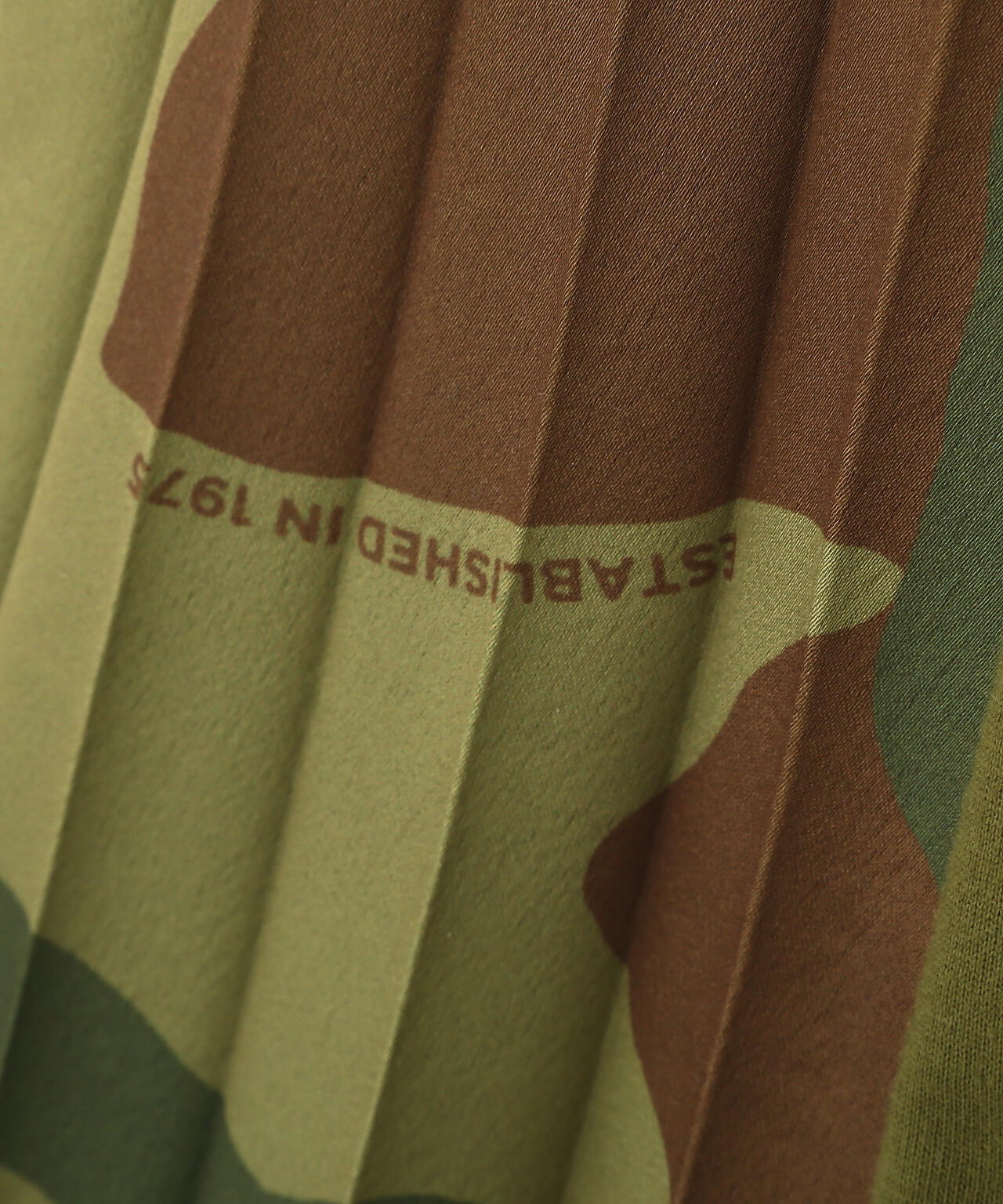 PLEATED CAMO MIX GATHER POCKET ONE PIECE/プリーツカモミックスギャザーポケットワンピース