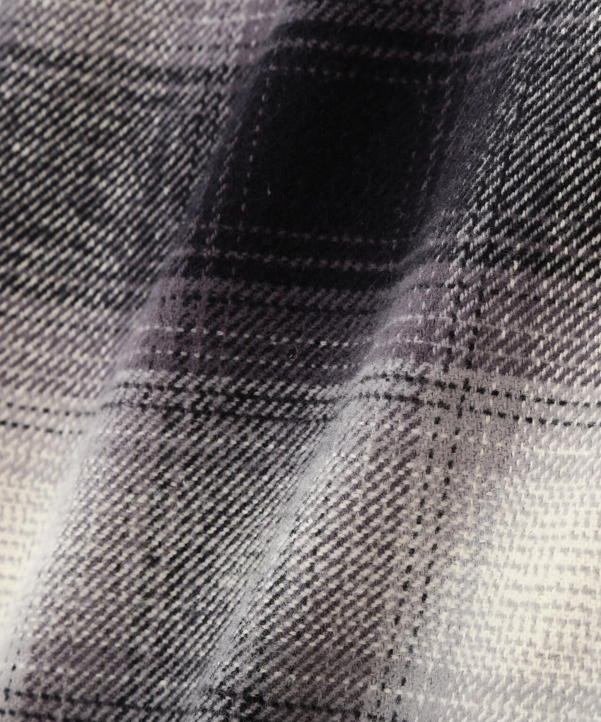 OMBRE CHECK ZIP UP SHIRT