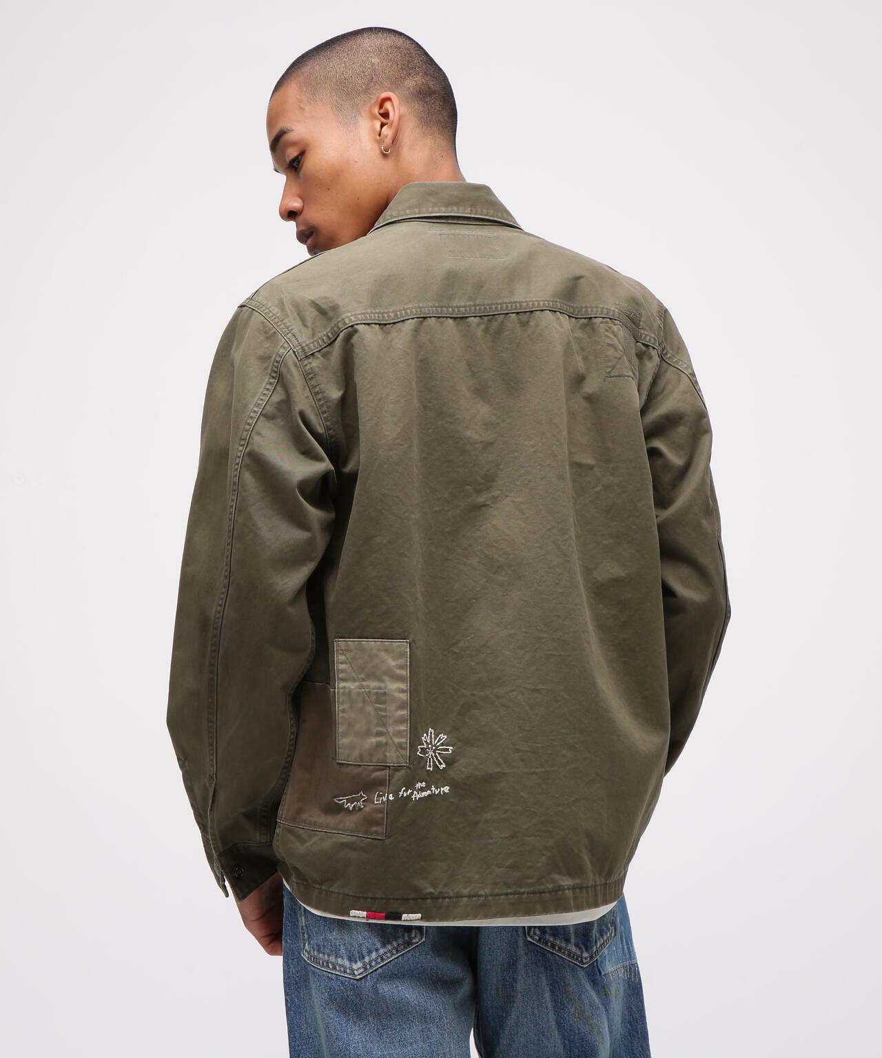 《RESTORE COLLECTION》REPAIR CUSTOM & EMB UTILITY SHIRT JACKET