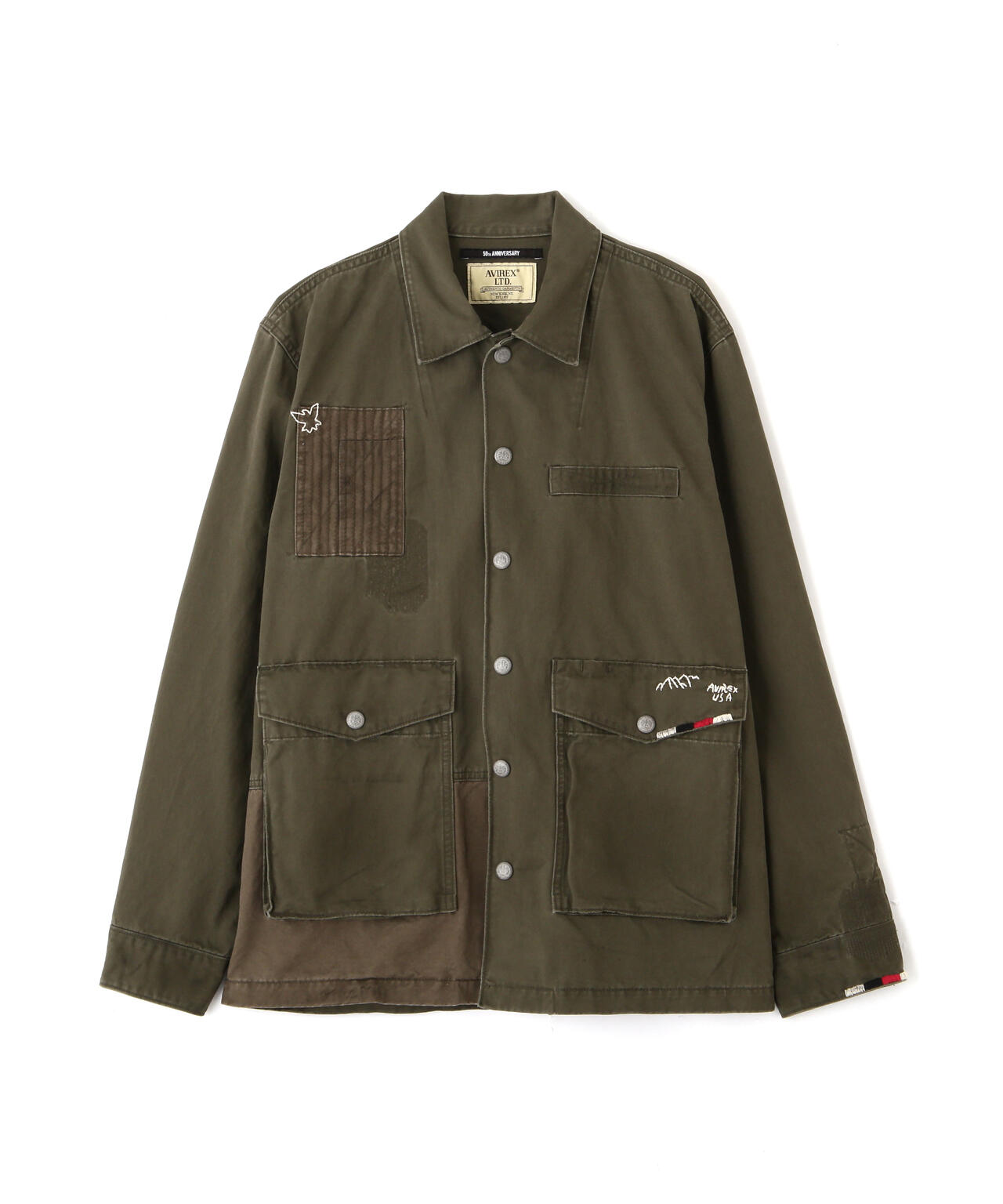 《RESTORE COLLECTION》REPAIR CUSTOM & EMB UTILITY SHIRT JACKET