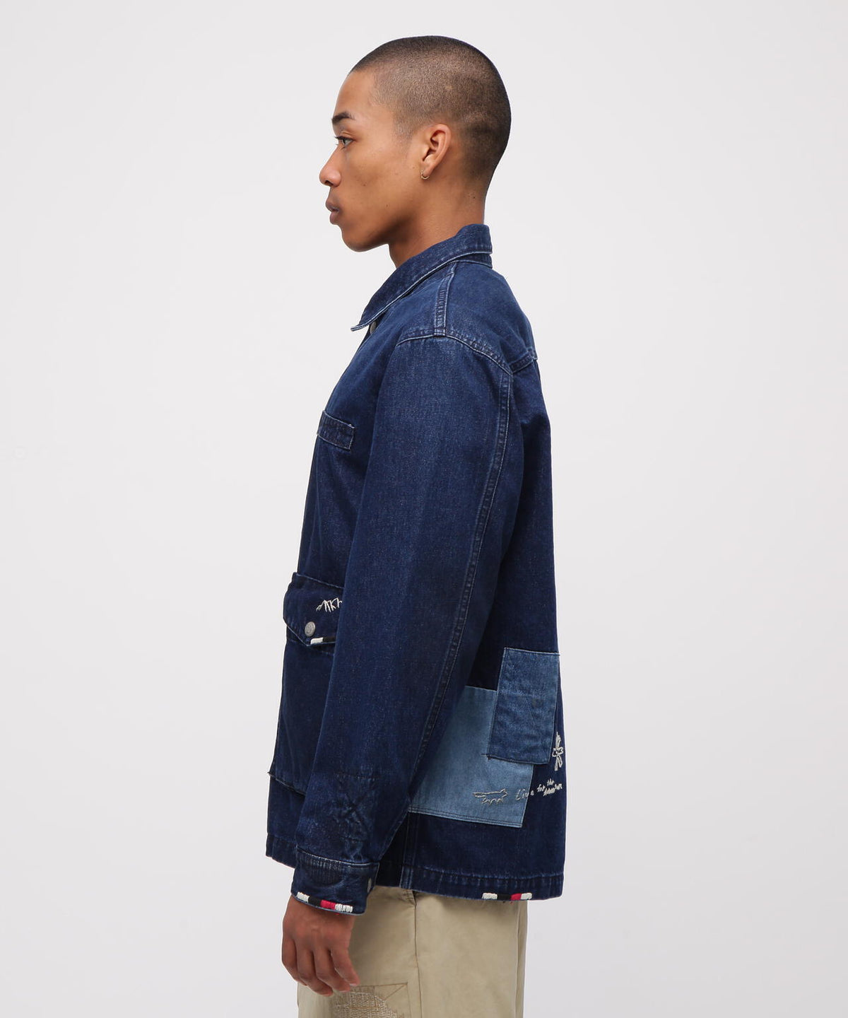 《RESTORE COLLECTION》REPAIR CUSTOM & EMB UTILITY SHIRT JACKET