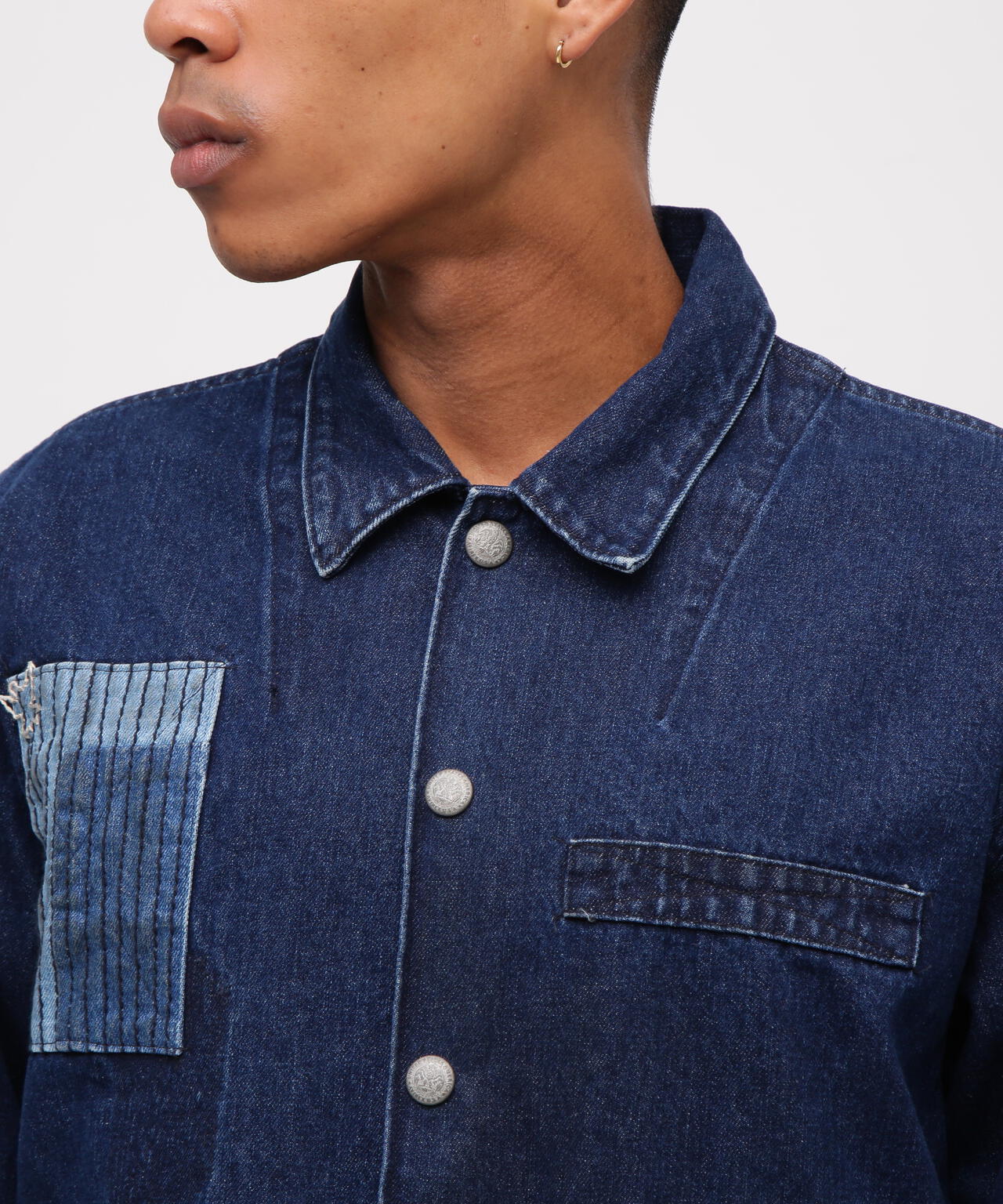 《RESTORE COLLECTION》REPAIR CUSTOM & EMB UTILITY SHIRT JACKET