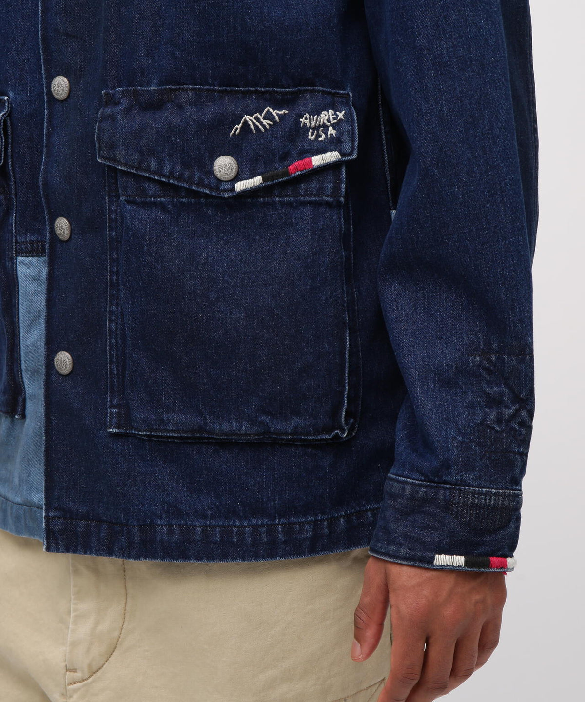 《RESTORE COLLECTION》REPAIR CUSTOM & EMB UTILITY SHIRT JACKET