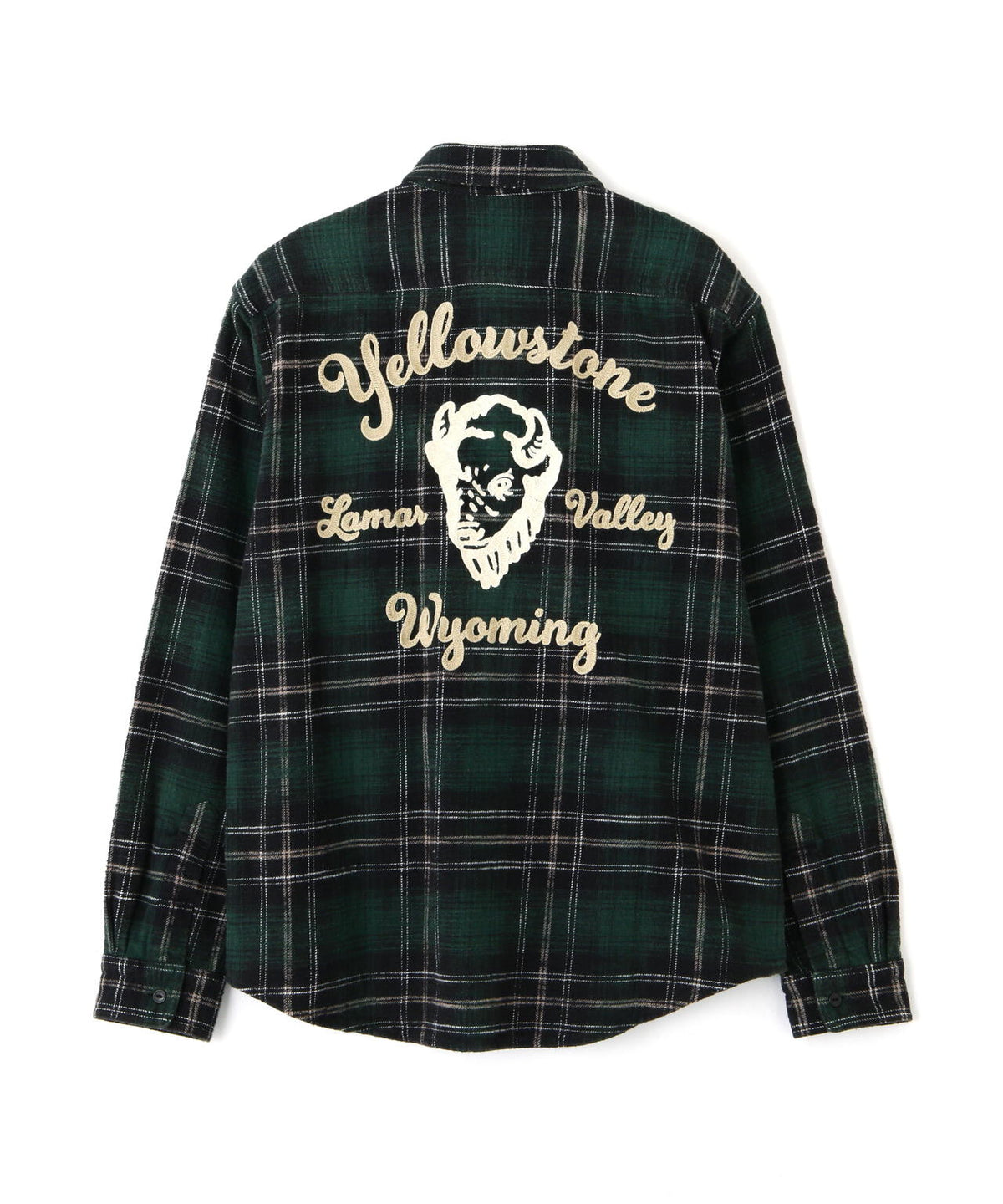 BLEACH WASHED NEP CHECK SHIRT ”YELLOW STONE”