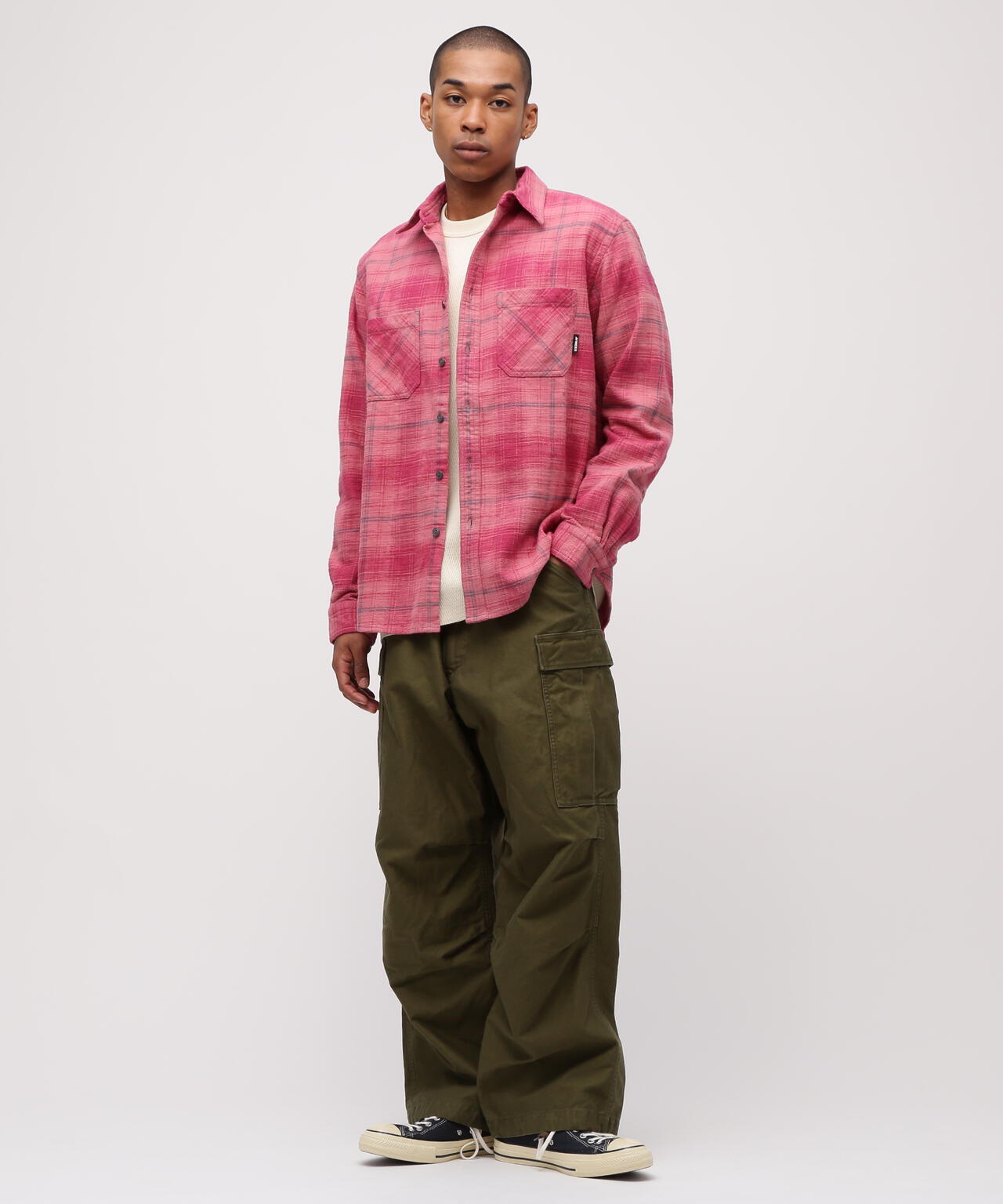 《WEB&DEPOT限定》ONE POINT FLANNEL CHECK SHIRT