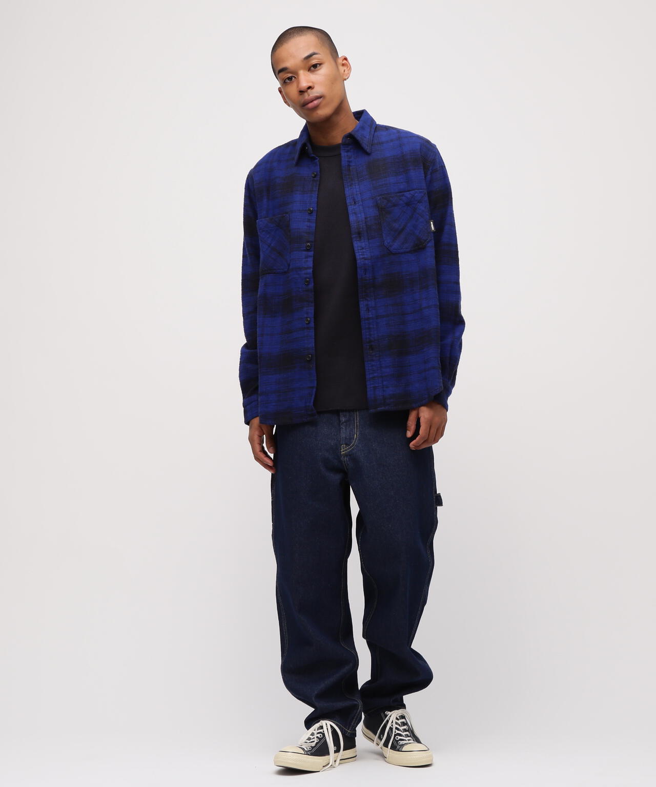 《WEB&DEPOT限定》ONE POINT FLANNEL CHECK SHIRT